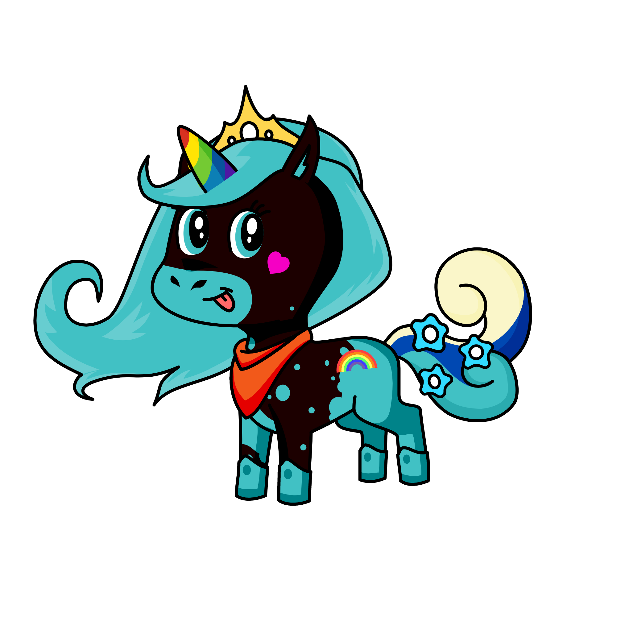 blackie, the unicorn