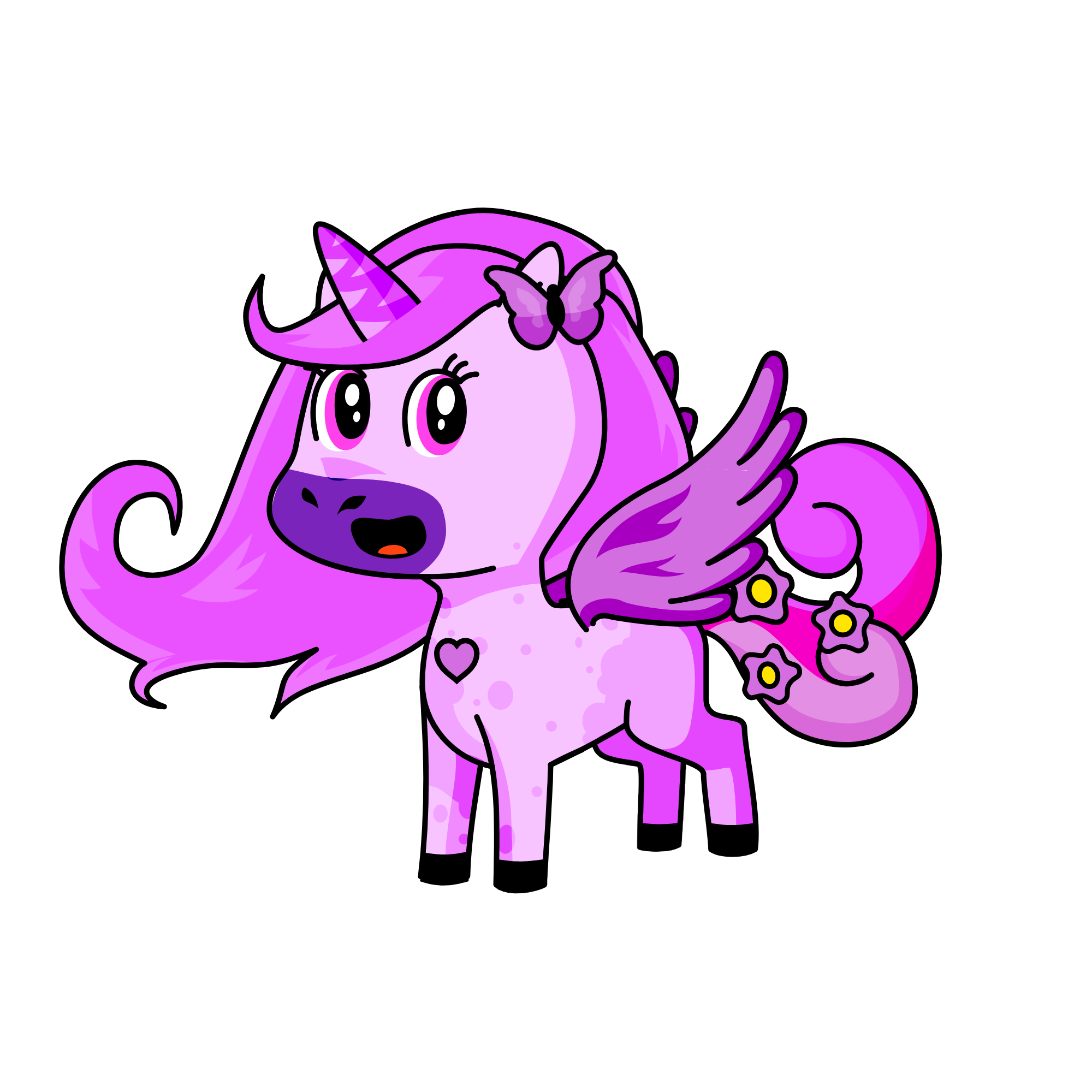 Tulipán, the unicorn