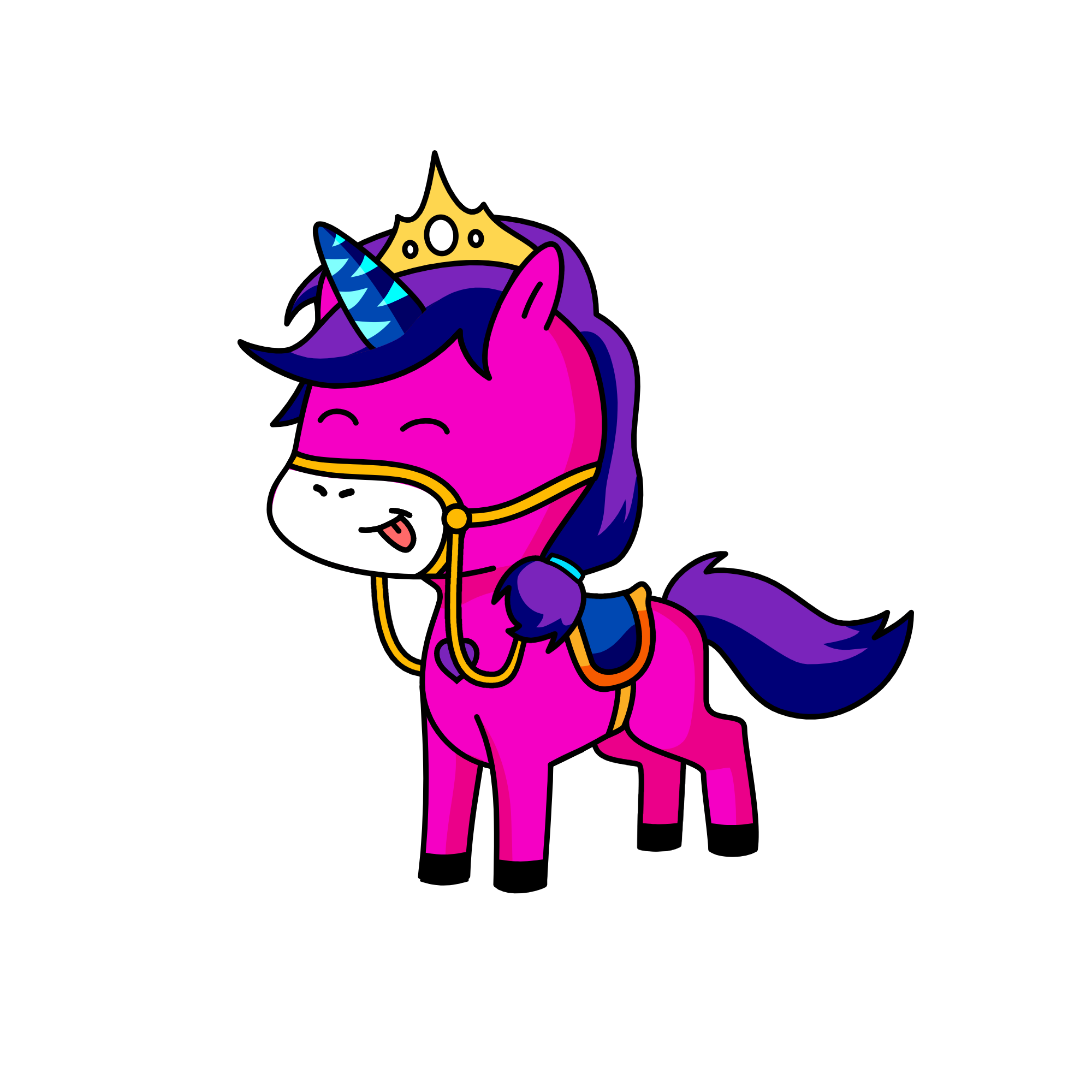 Zoey the Snow Carriage Unicorn , the unicorn
