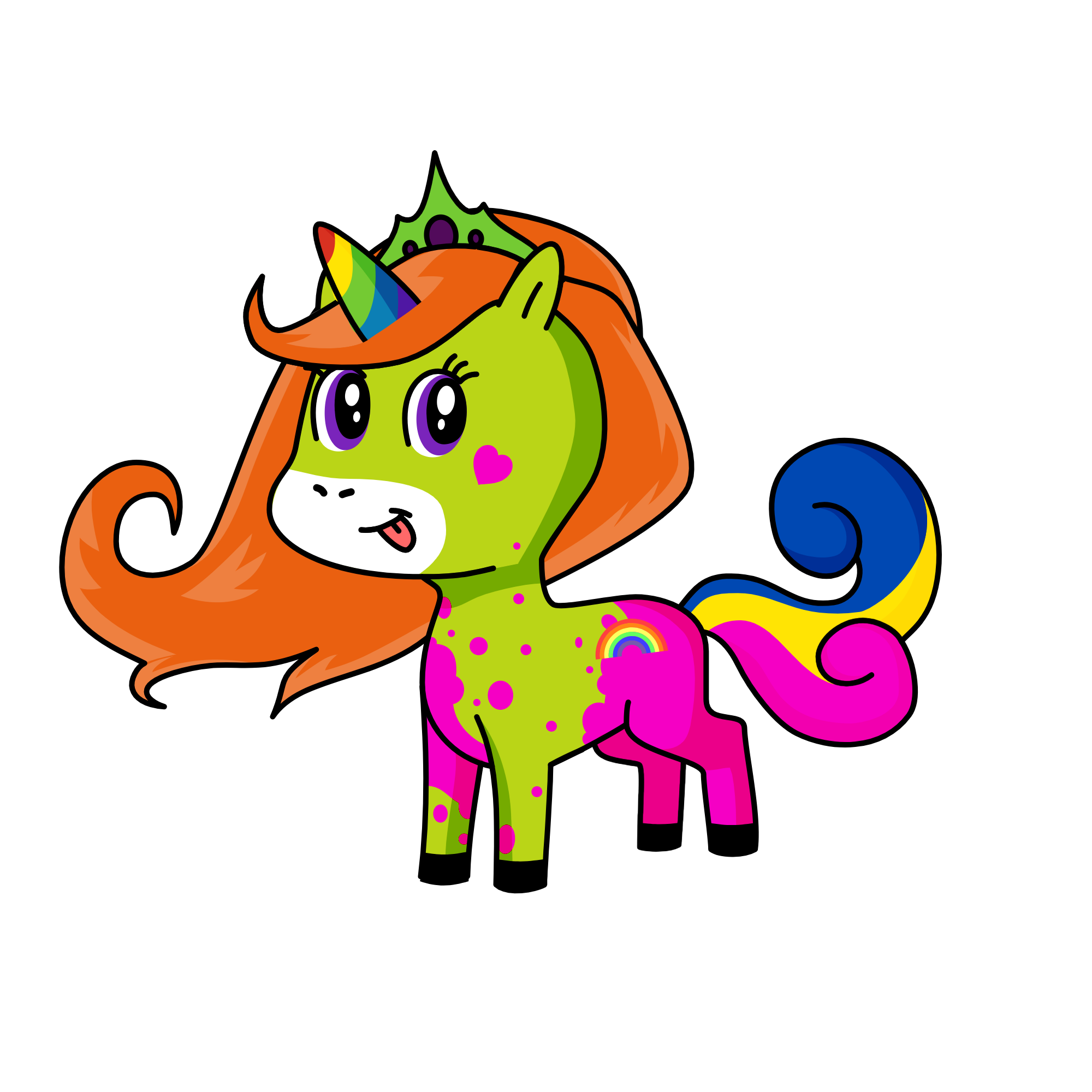 Fluffy, the unicorn