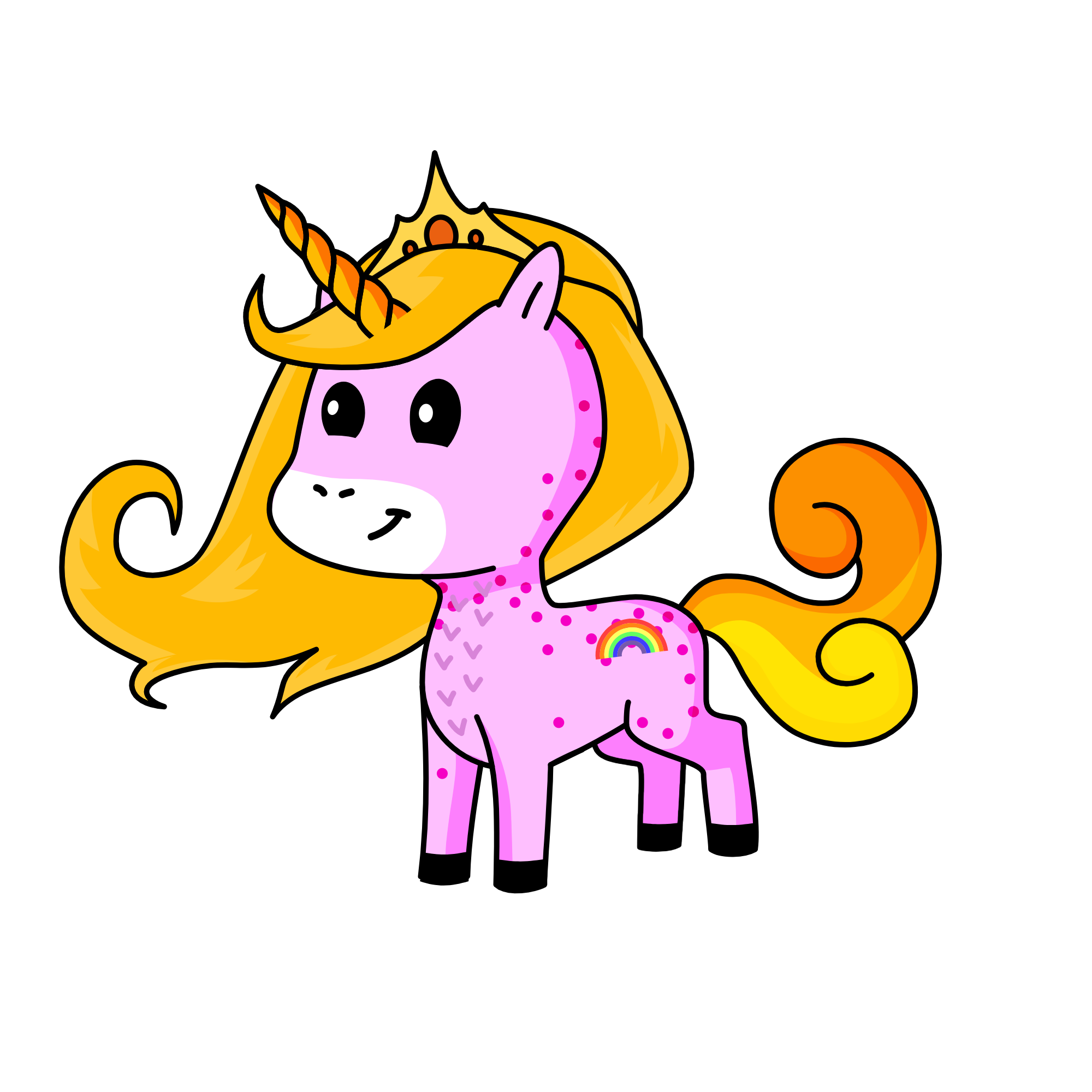 Princess Chocolate, the unicorn