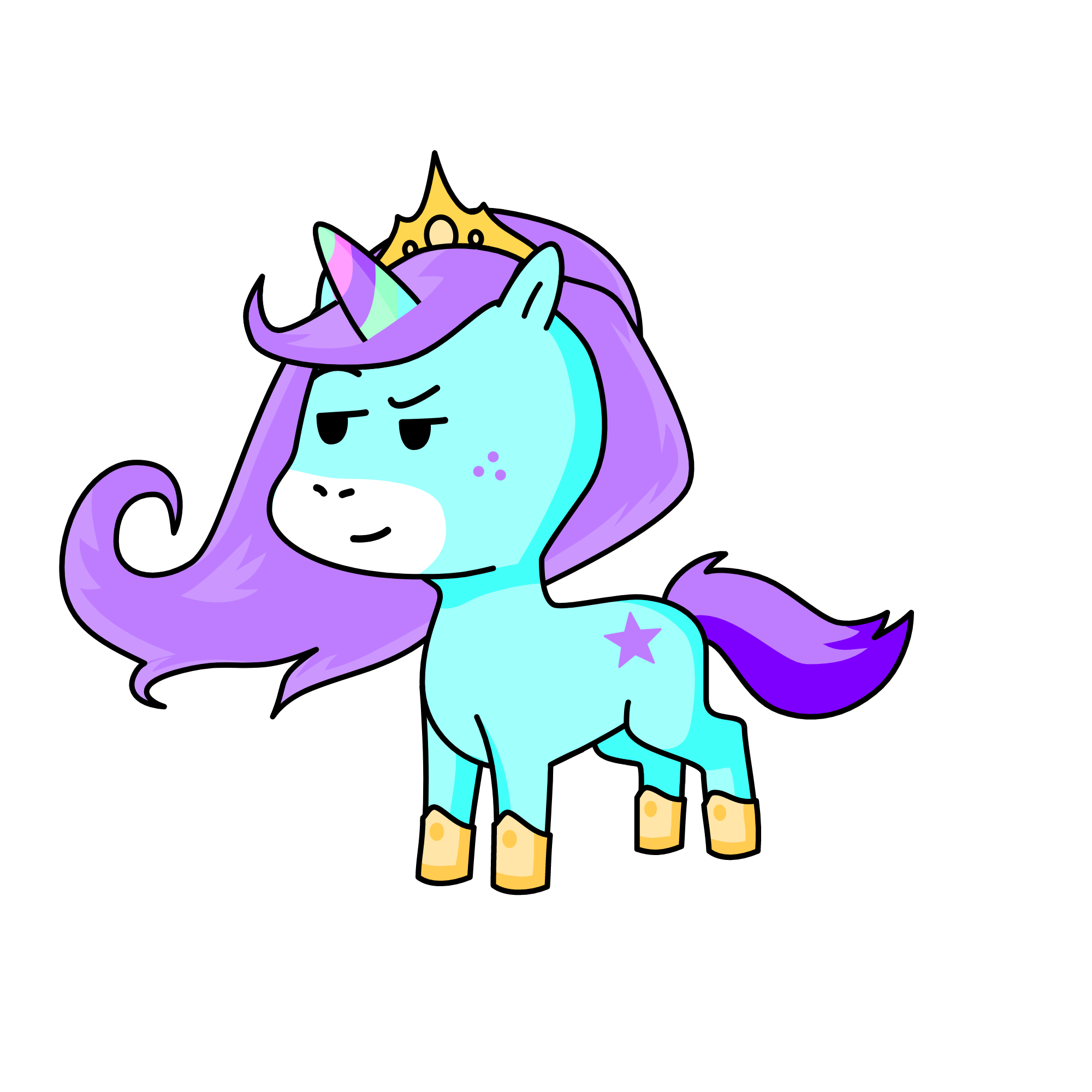 Princess Pastel, the unicorn