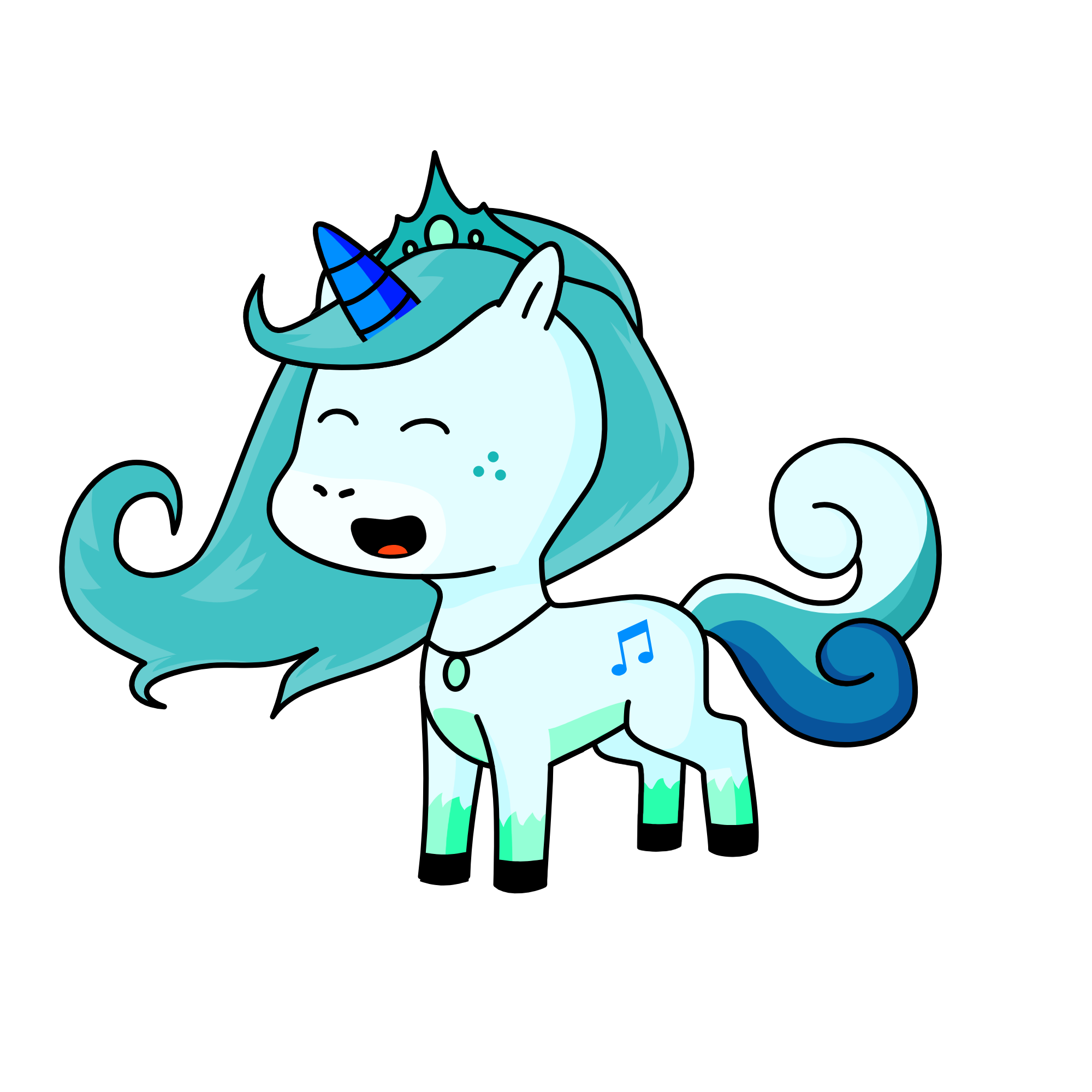blueu, the unicorn
