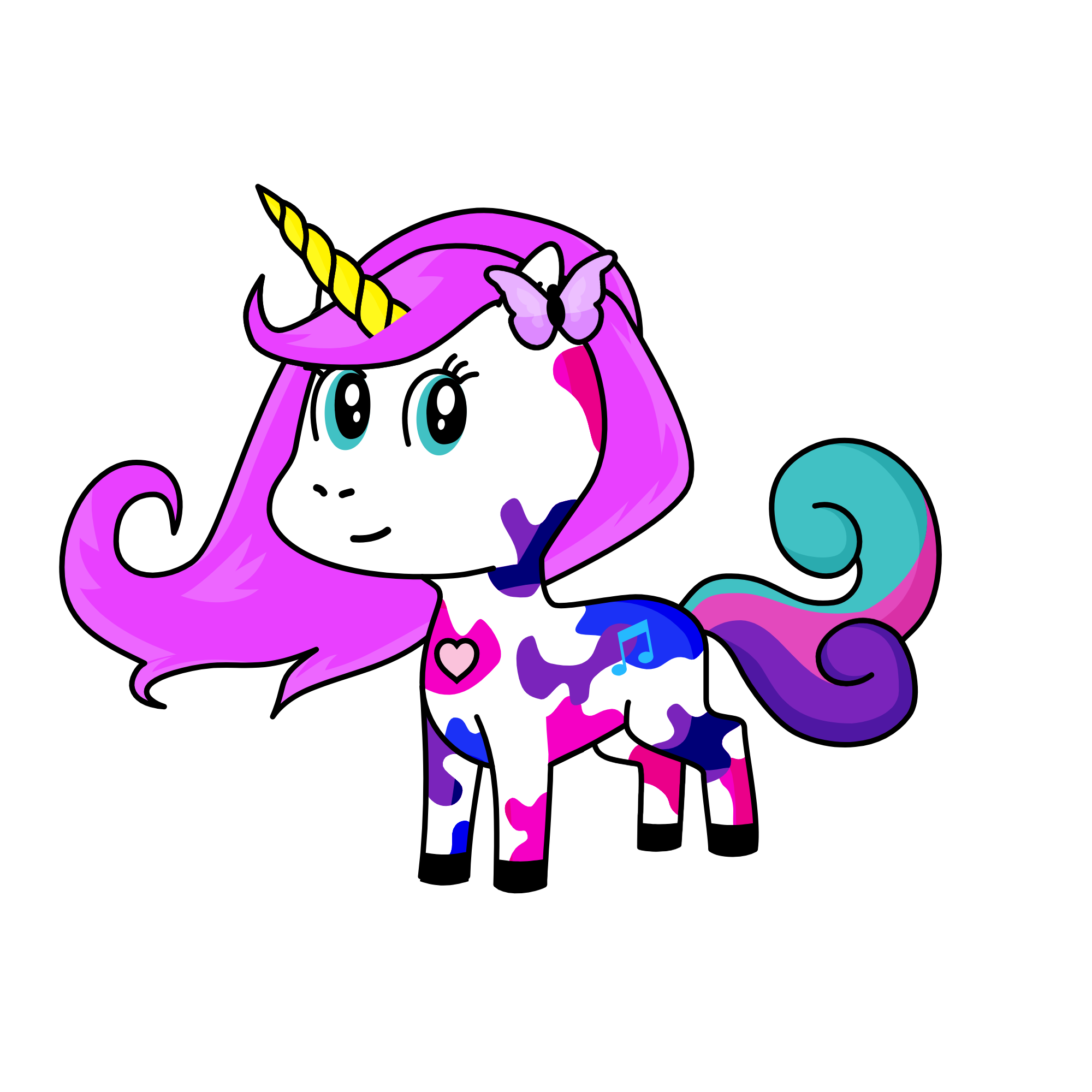 pinki, the unicorn