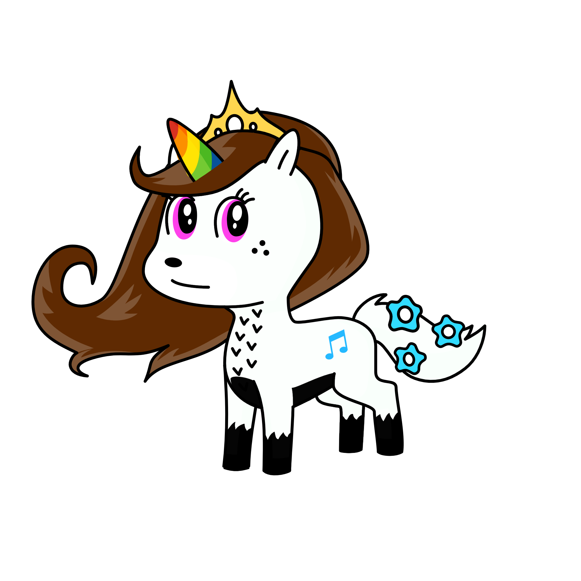 a nOrMaL uNi (didnt put effort tho UwU), the unicorn