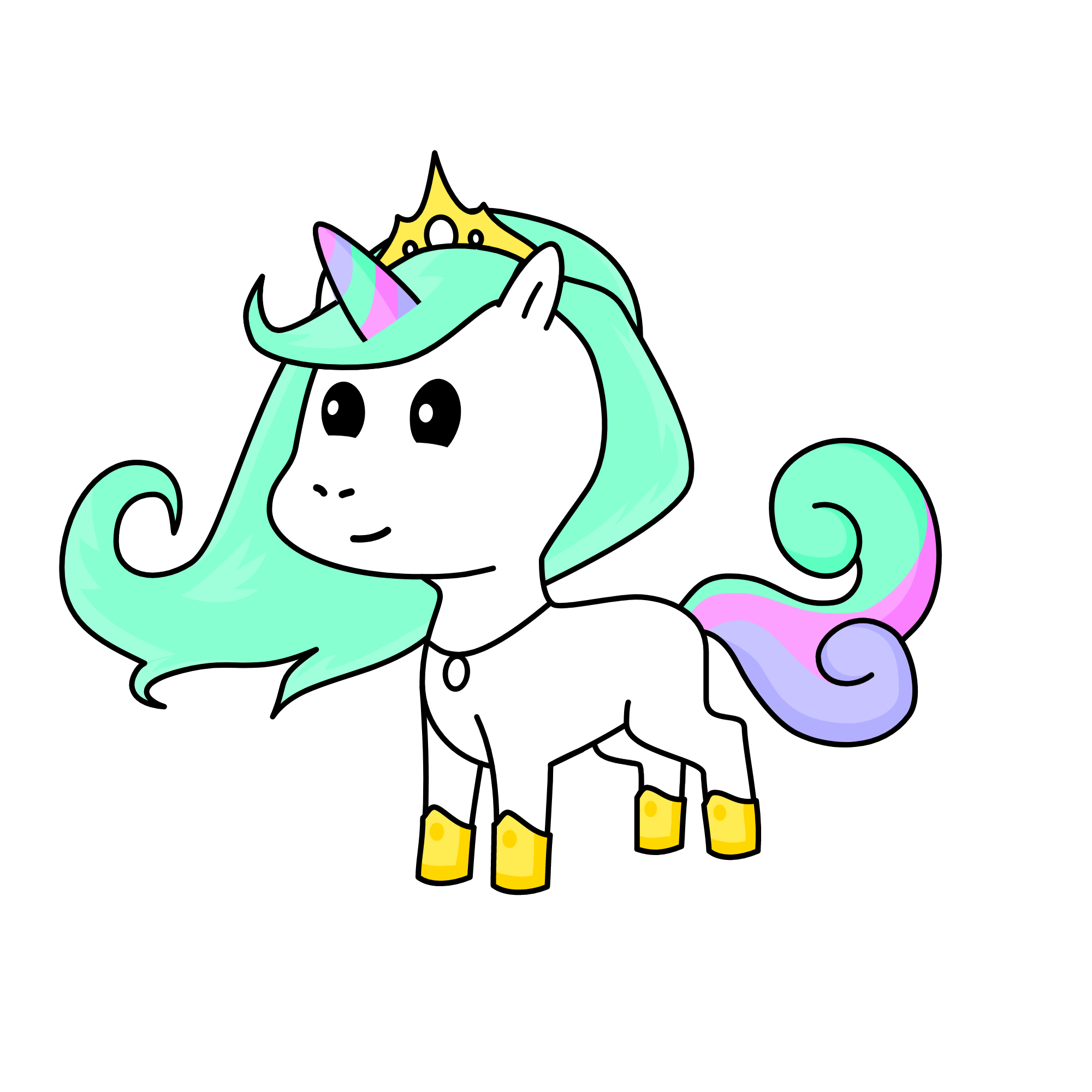 Princess Crystal, the unicorn