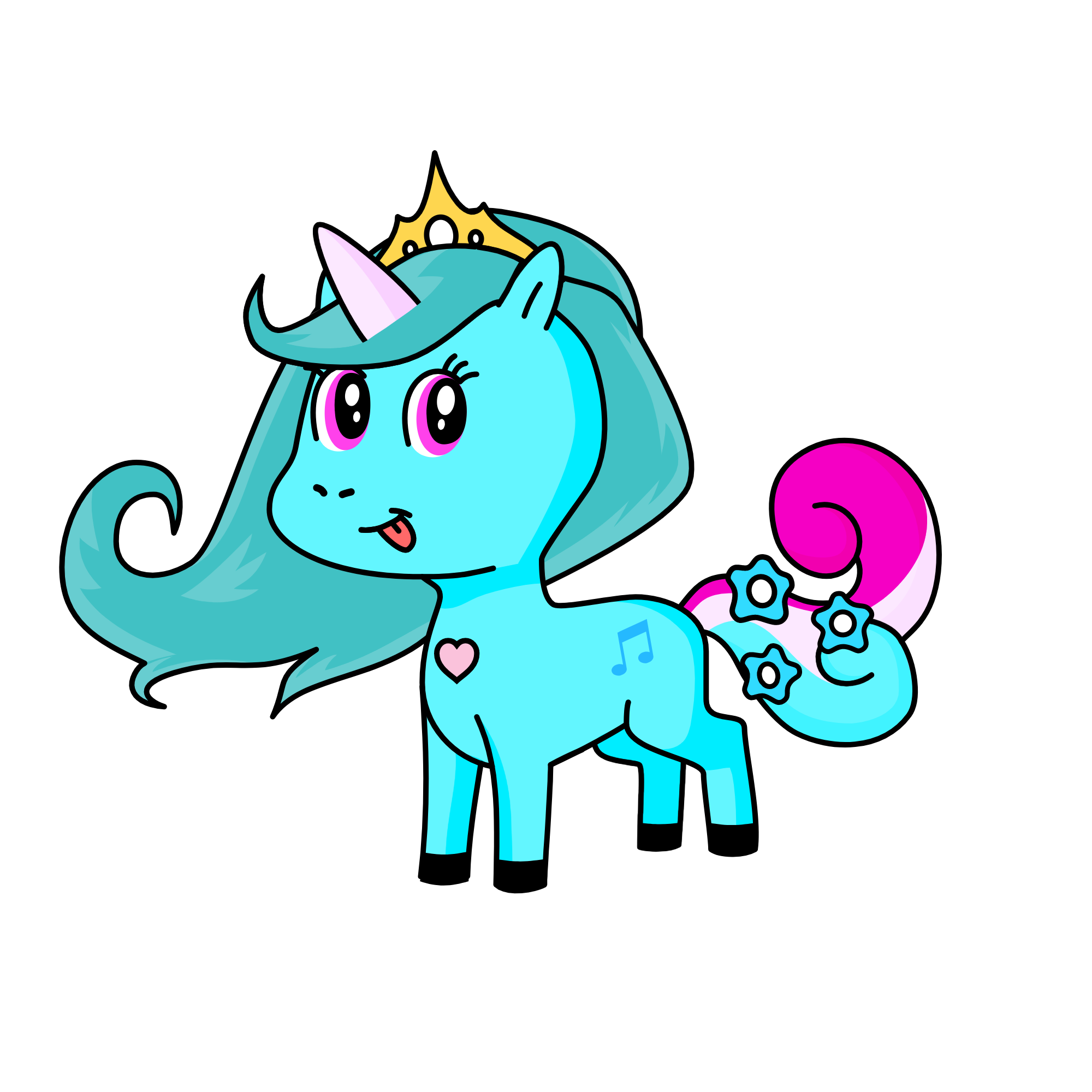 the royal blue unicorn of them all , the unicorn