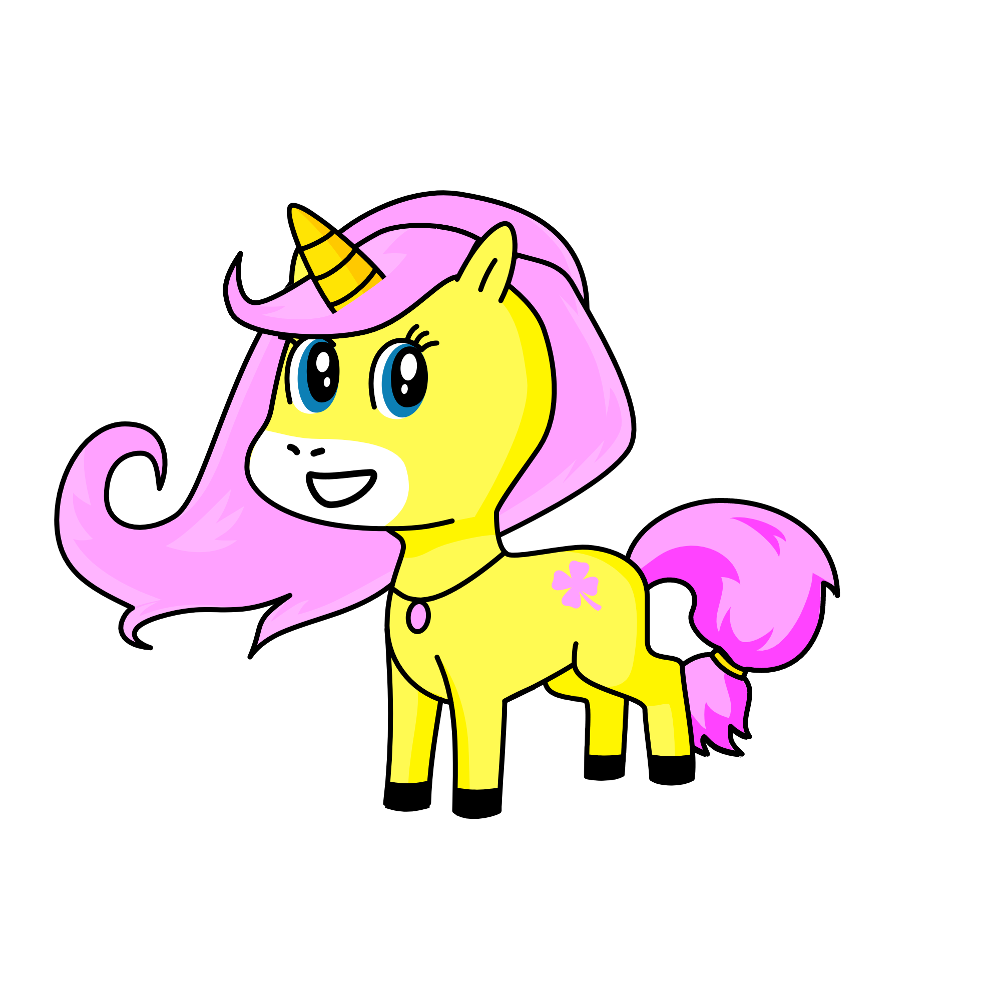 Flutteryshy, the unicorn
