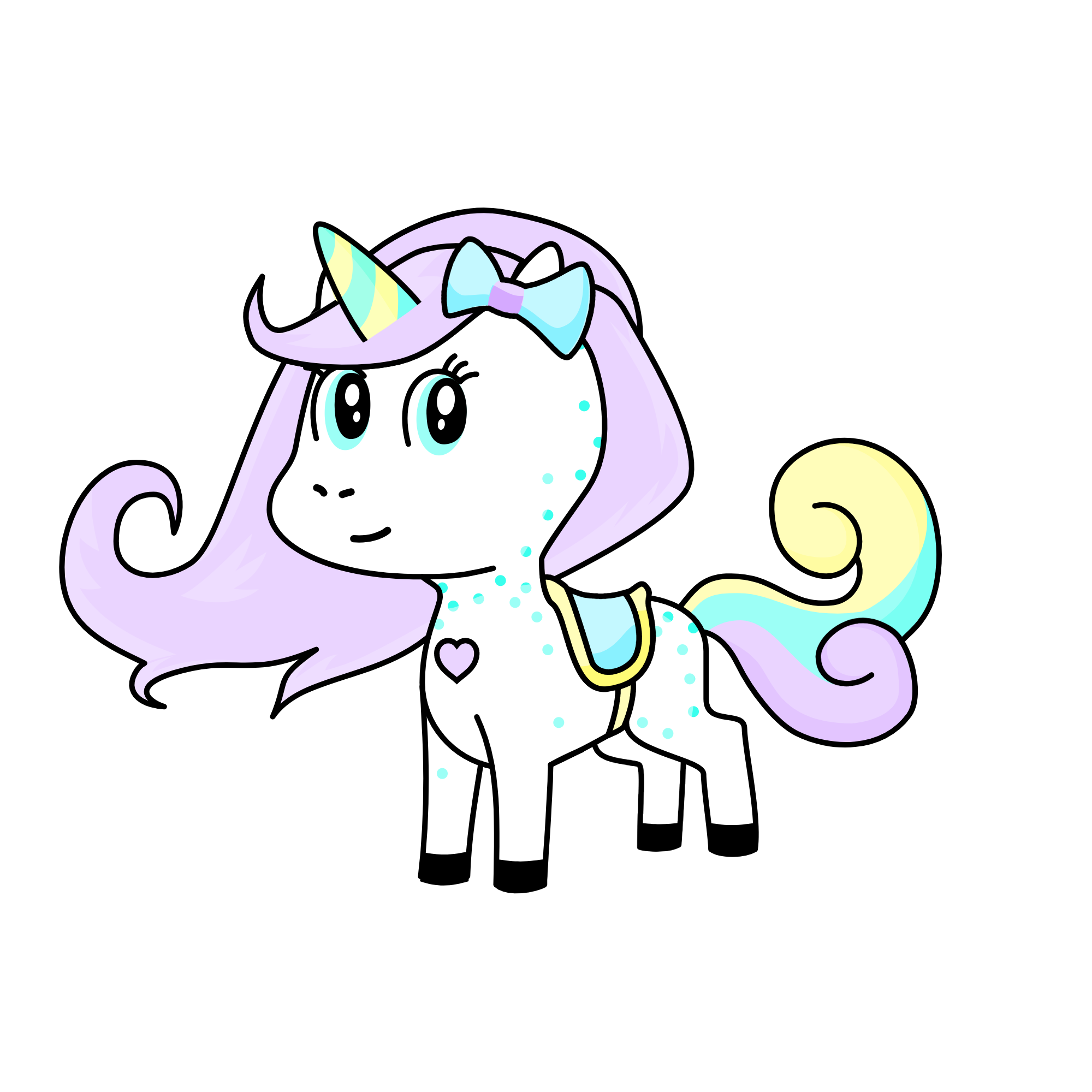 Violet Crumble, the unicorn