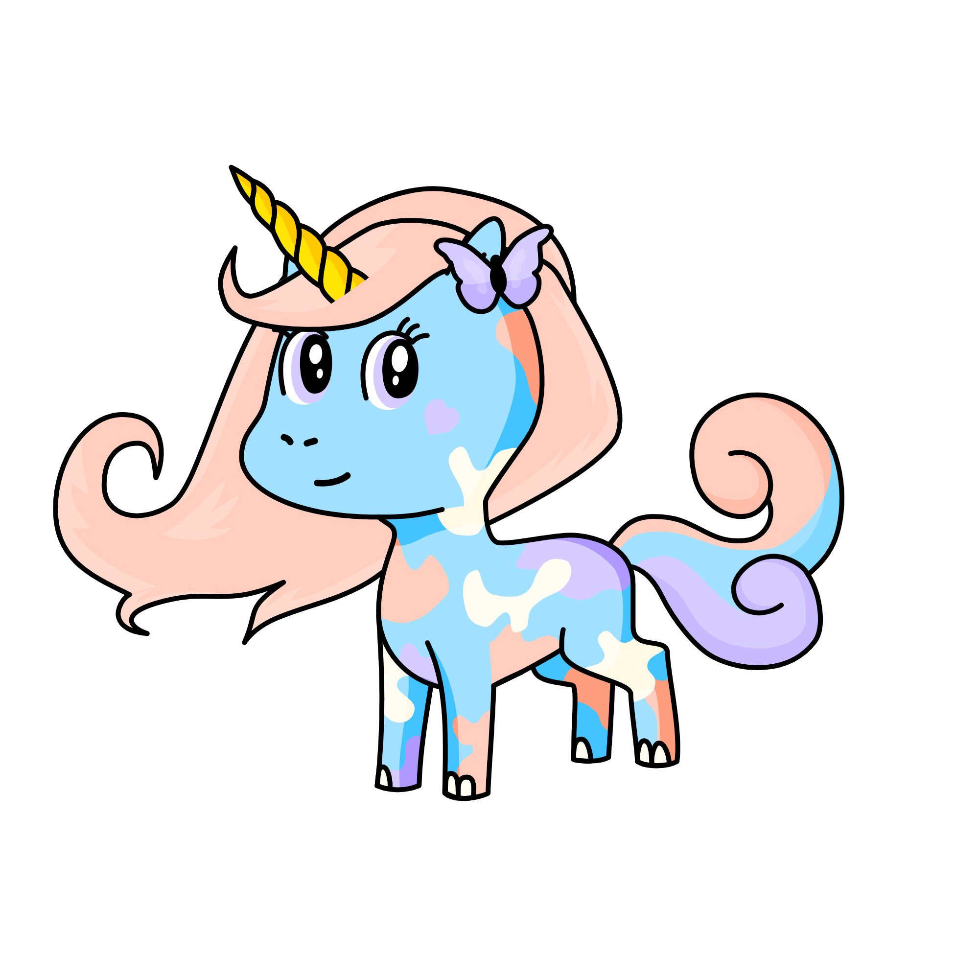 Violet, the unicorn