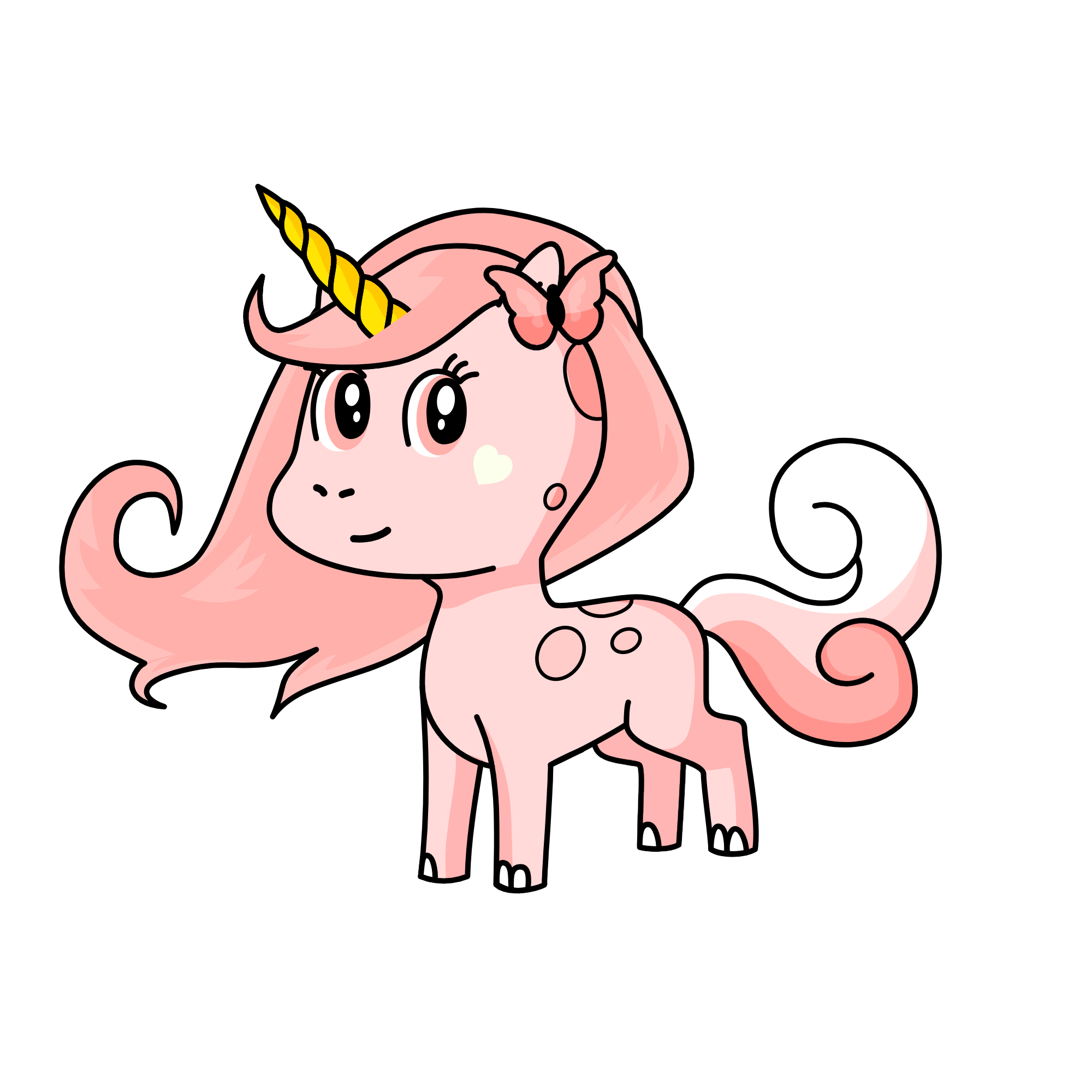 Pinky, the unicorn