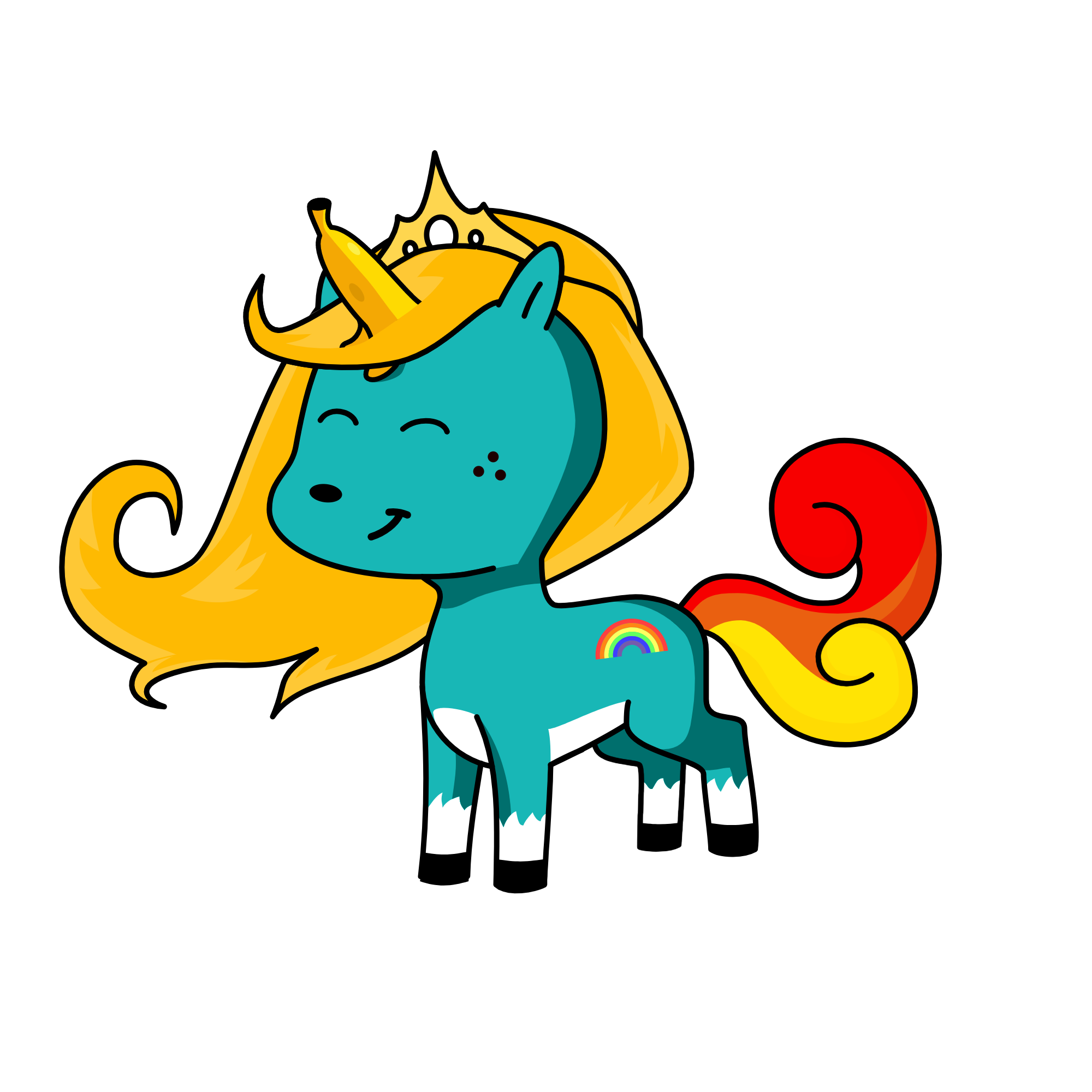 Rainbow Unicorn, the unicorn