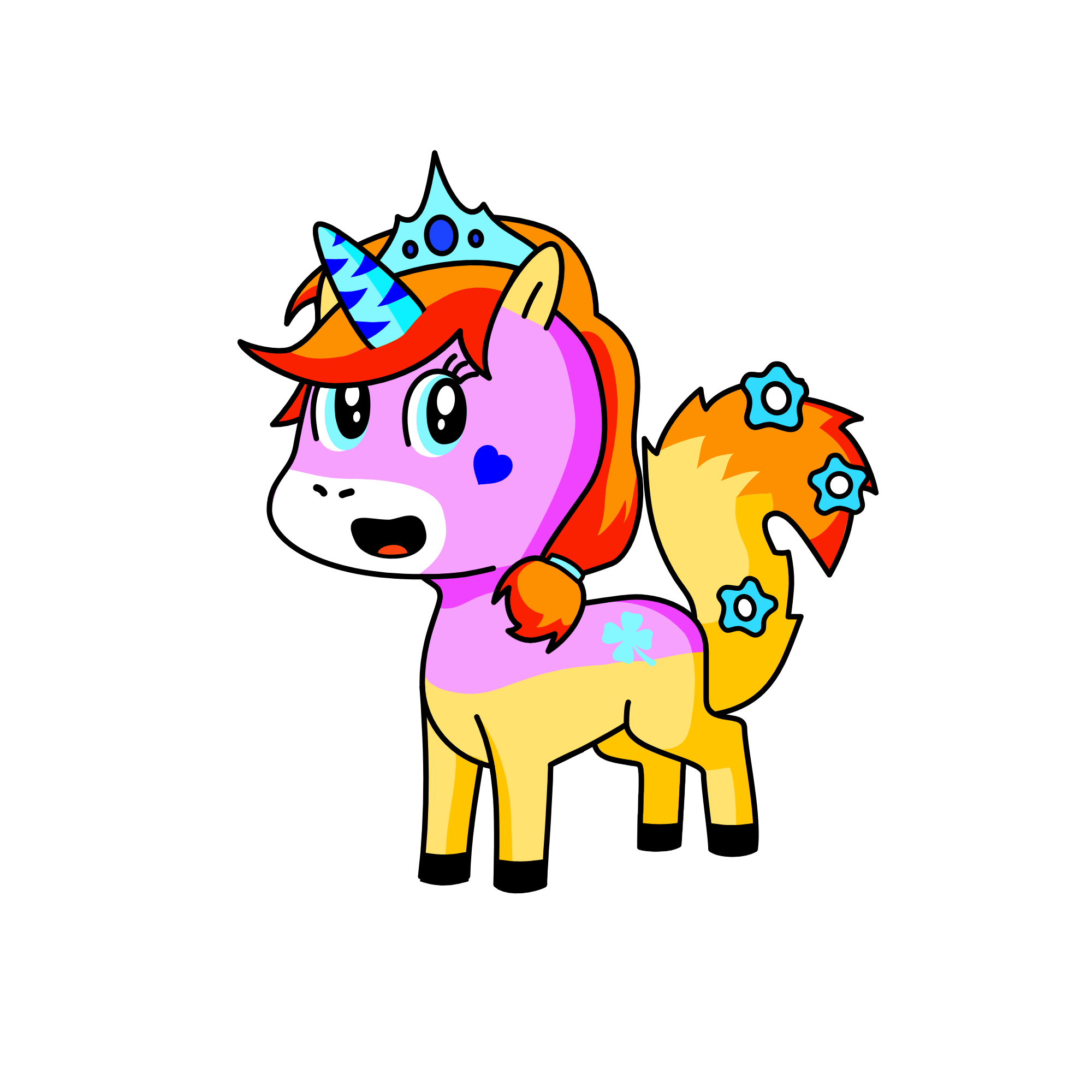 Fluffy, the unicorn