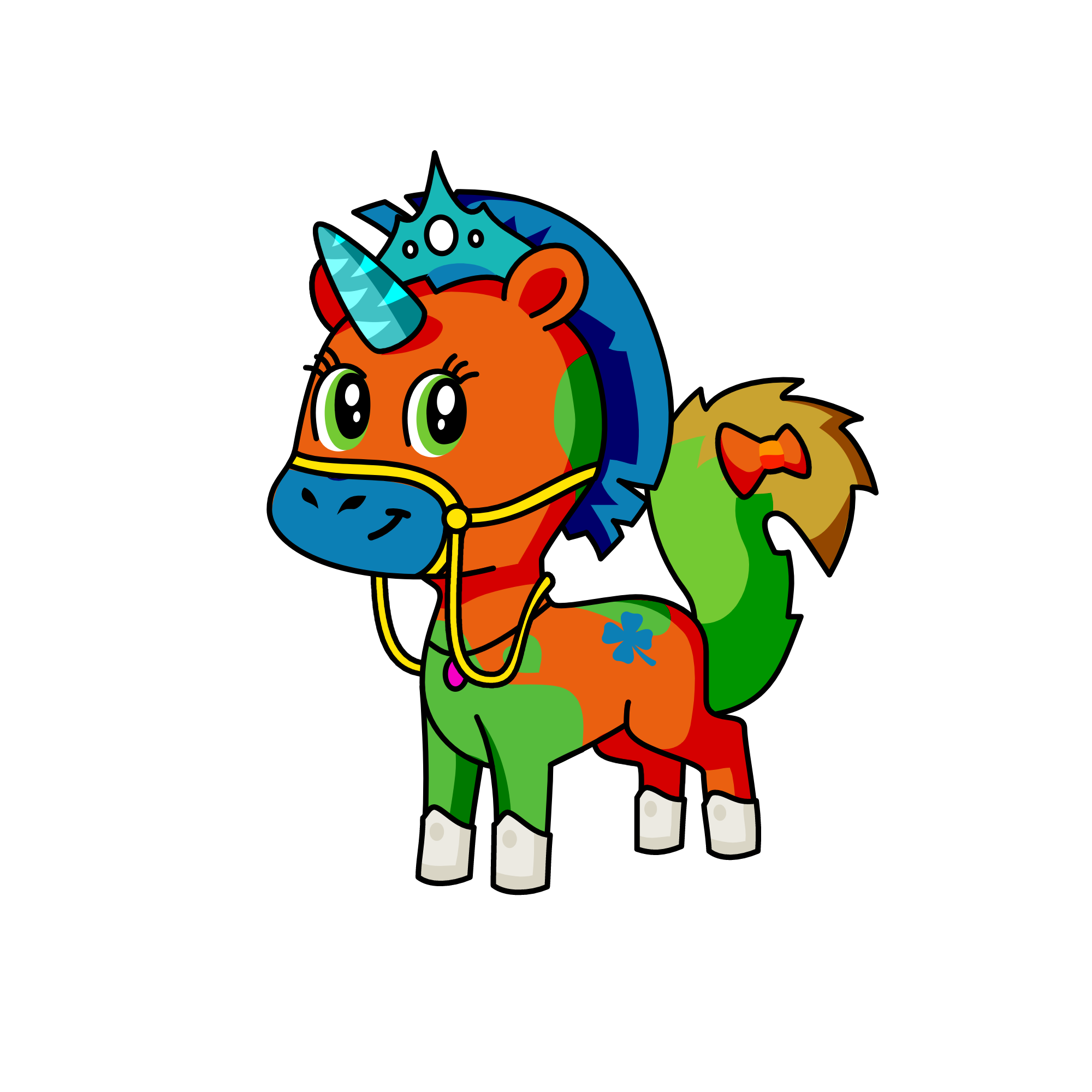 orange glamour, the unicorn