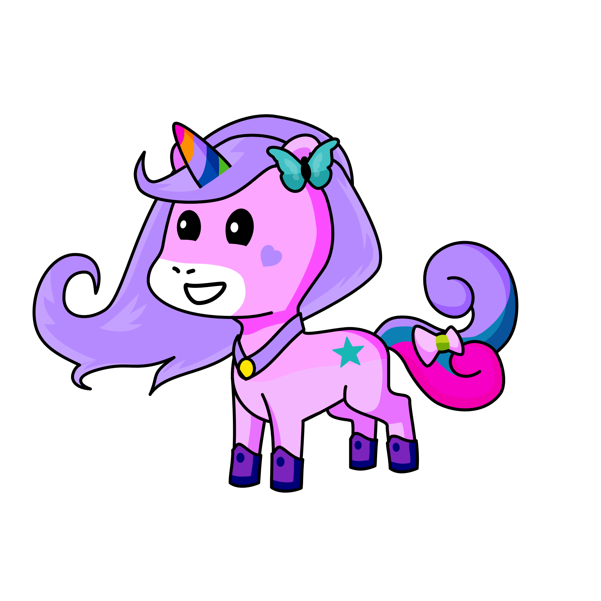 Rainboette, the unicorn