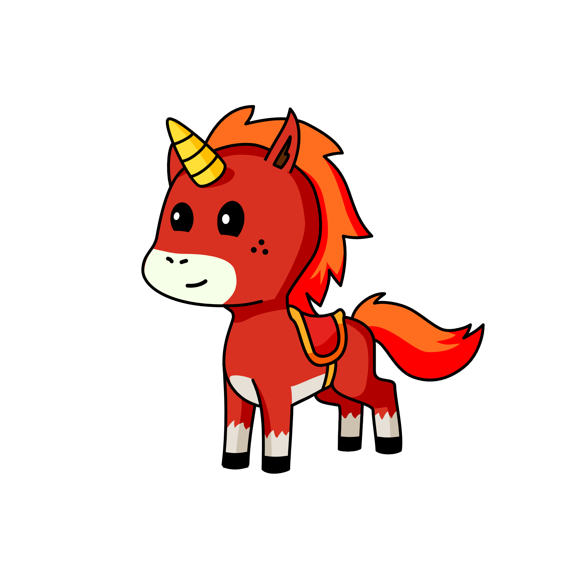 flame, the unicorn