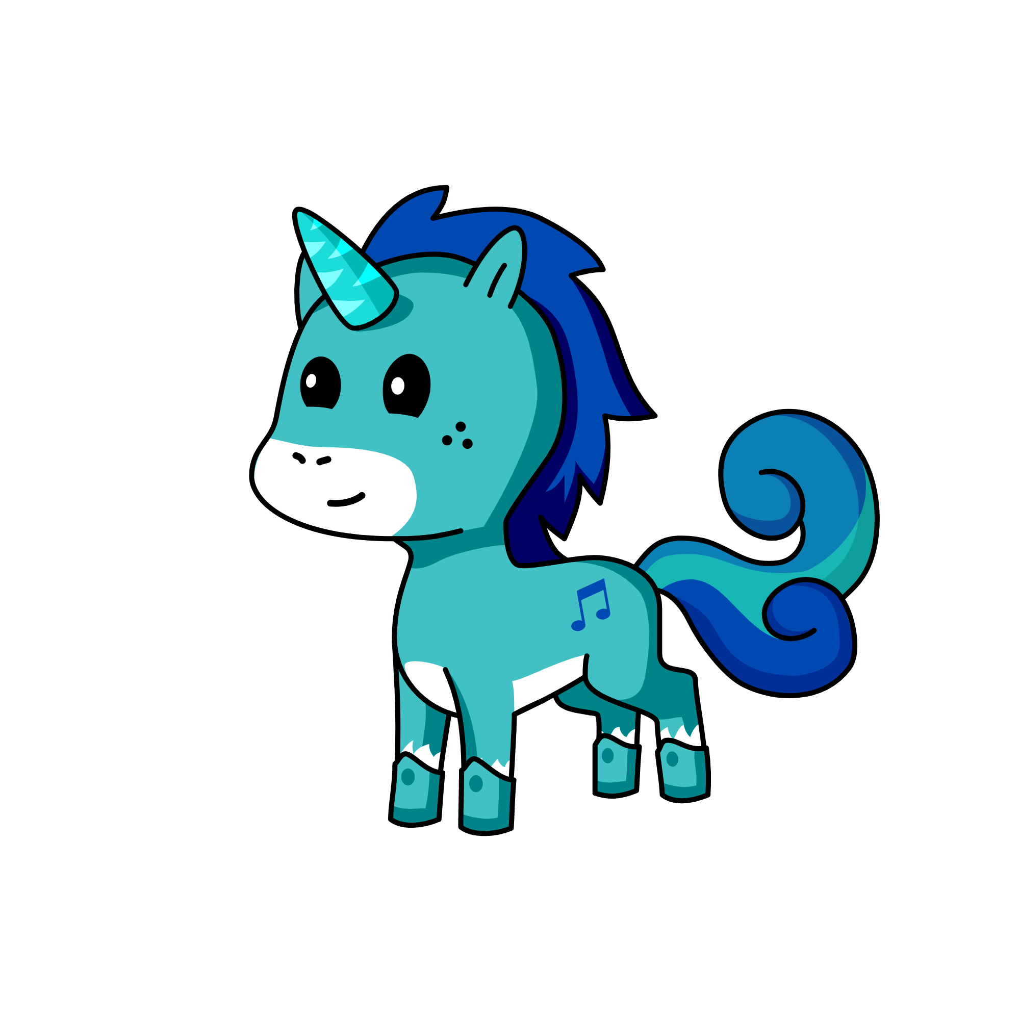 crystal, the unicorn