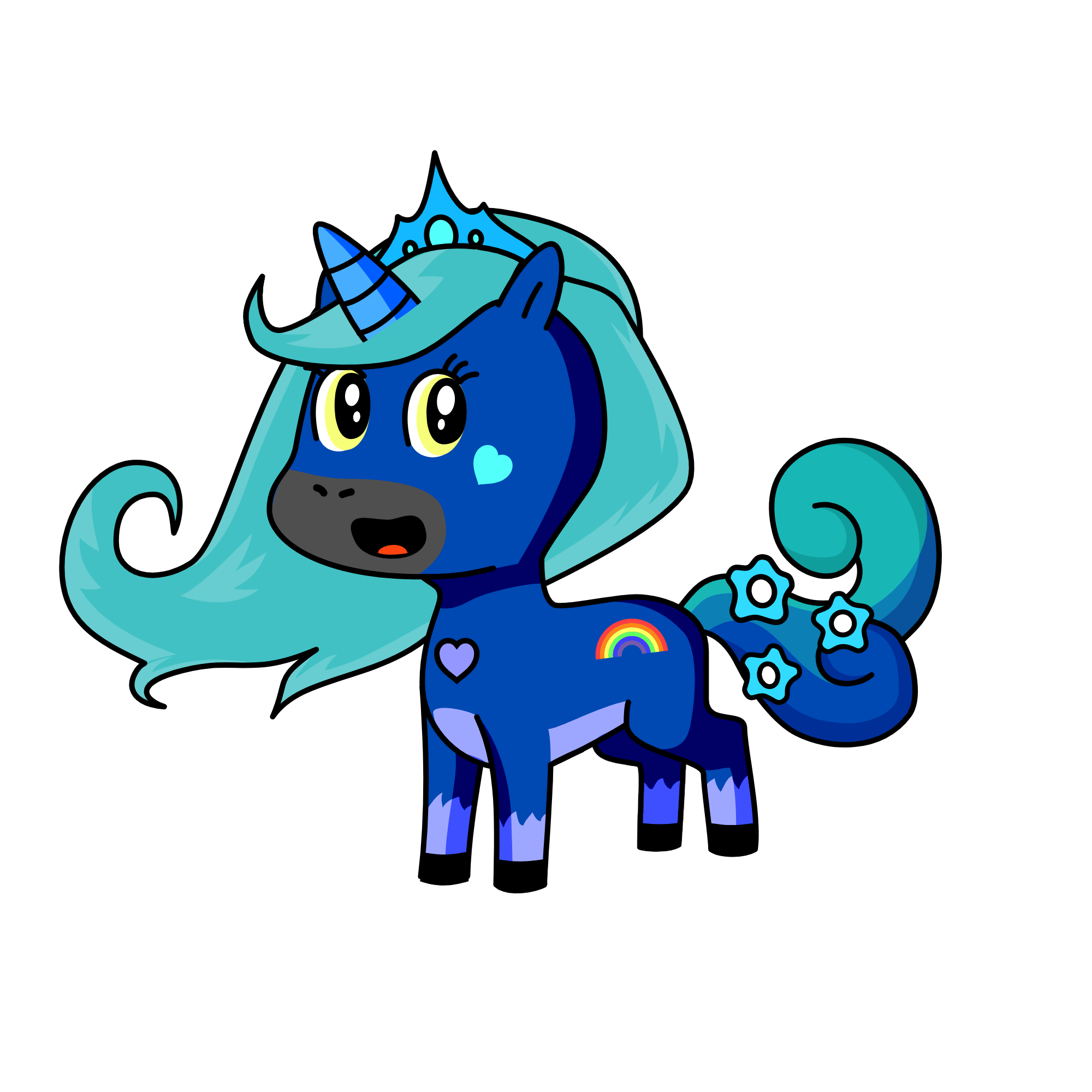 Ice Queen of Ice Land, the unicorn