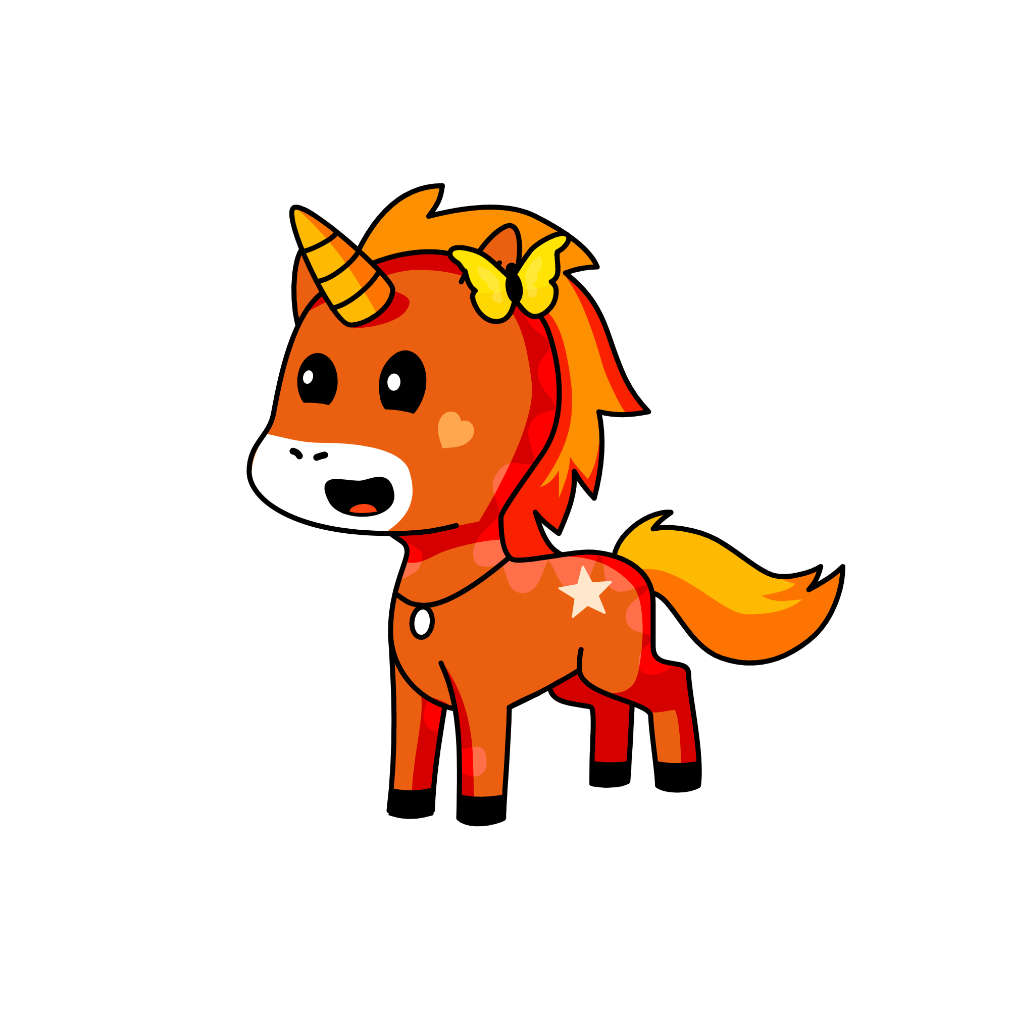 Desert Island Uni, the unicorn