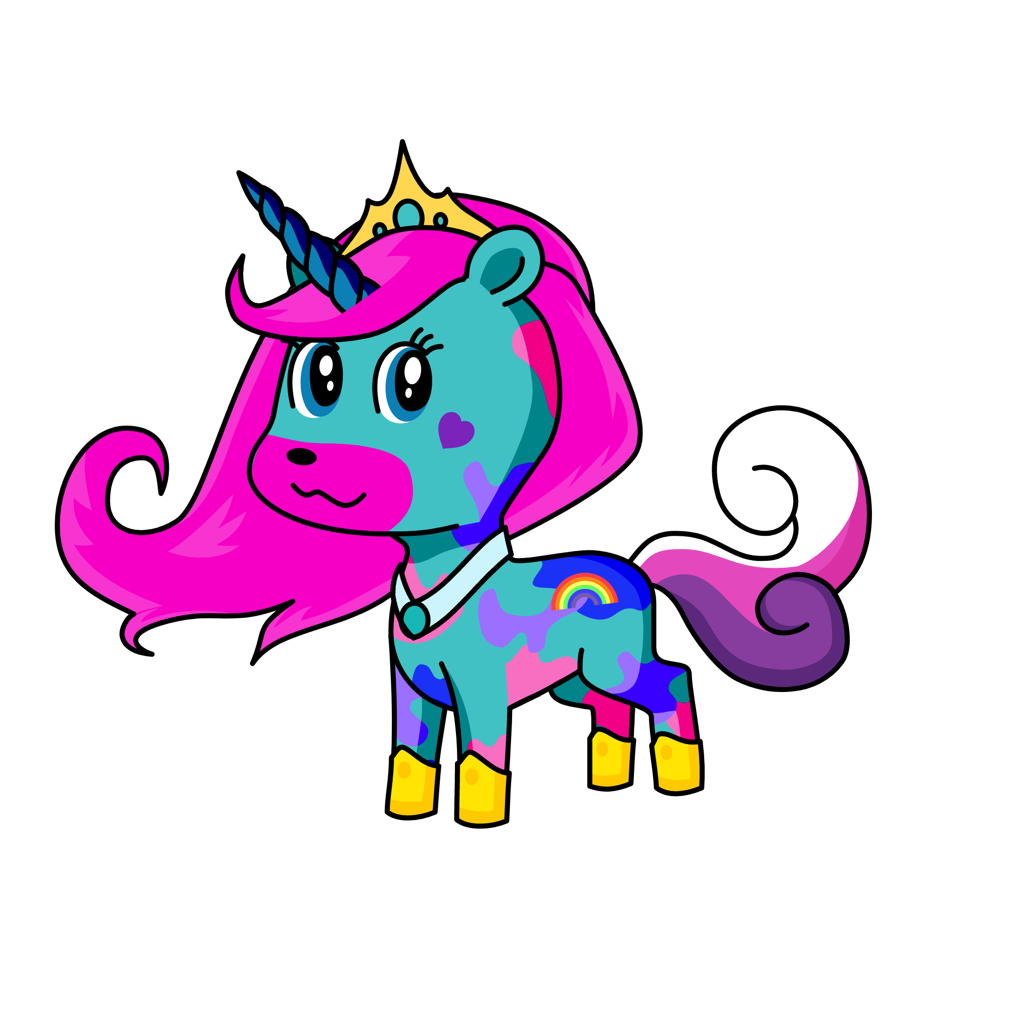 pony, the unicorn