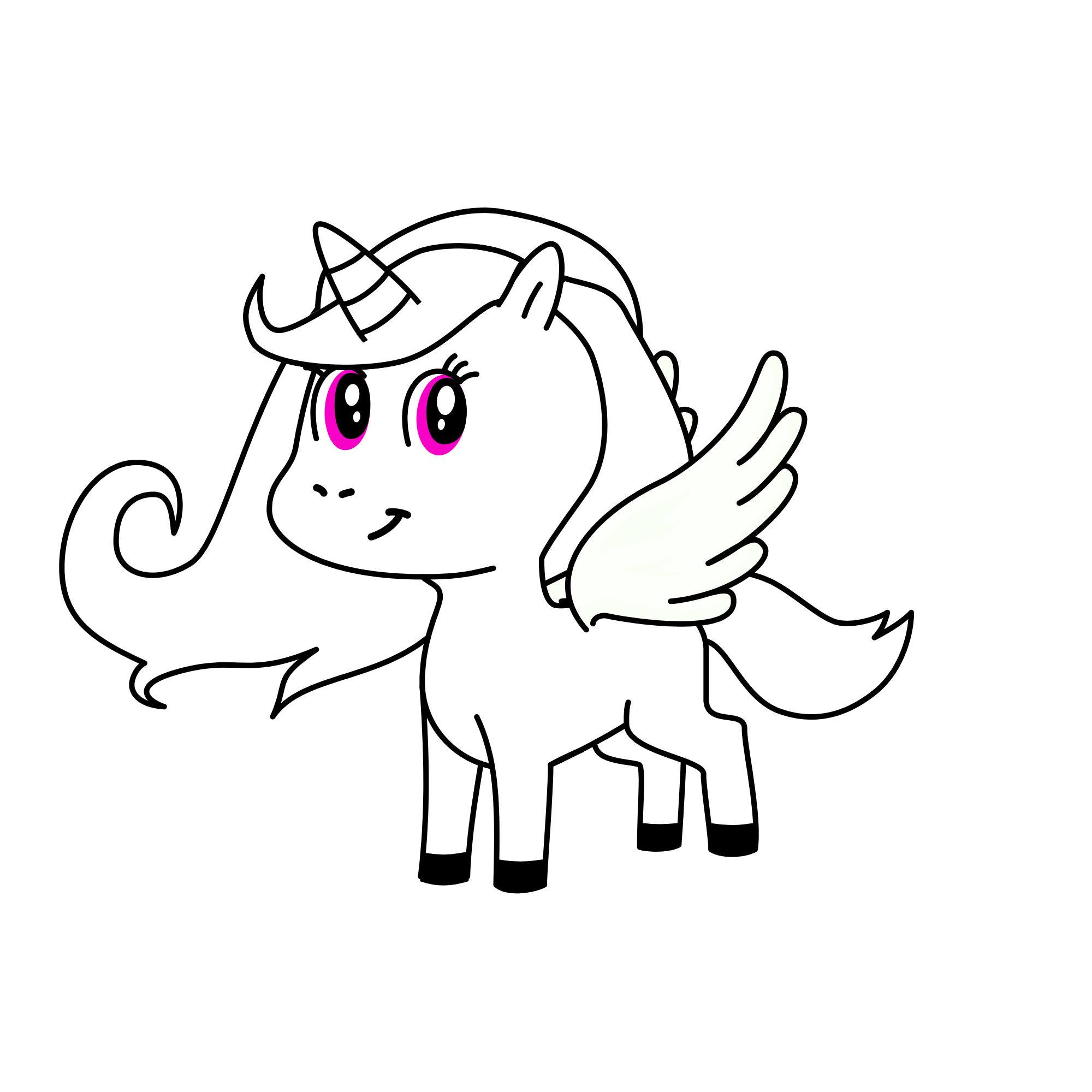 Pretty pegacorn , the unicorn