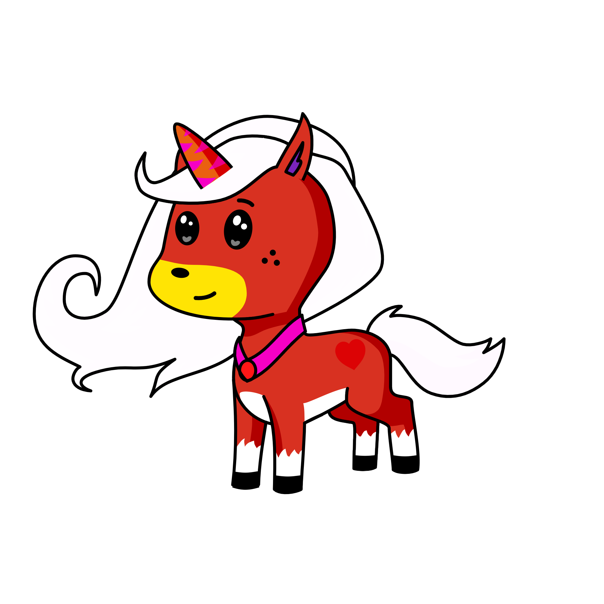 Cloudy, the unicorn