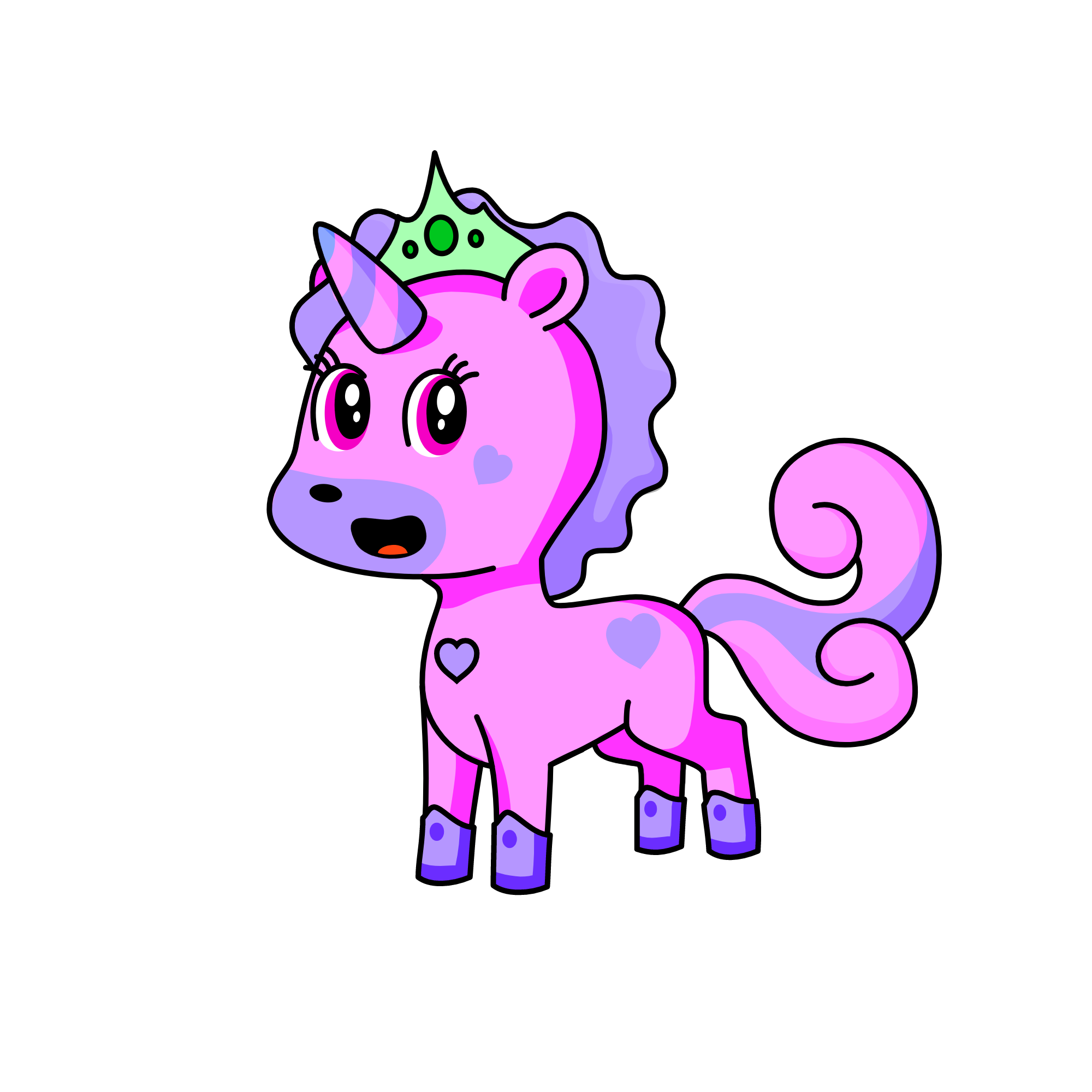 Pinpulre, the unicorn