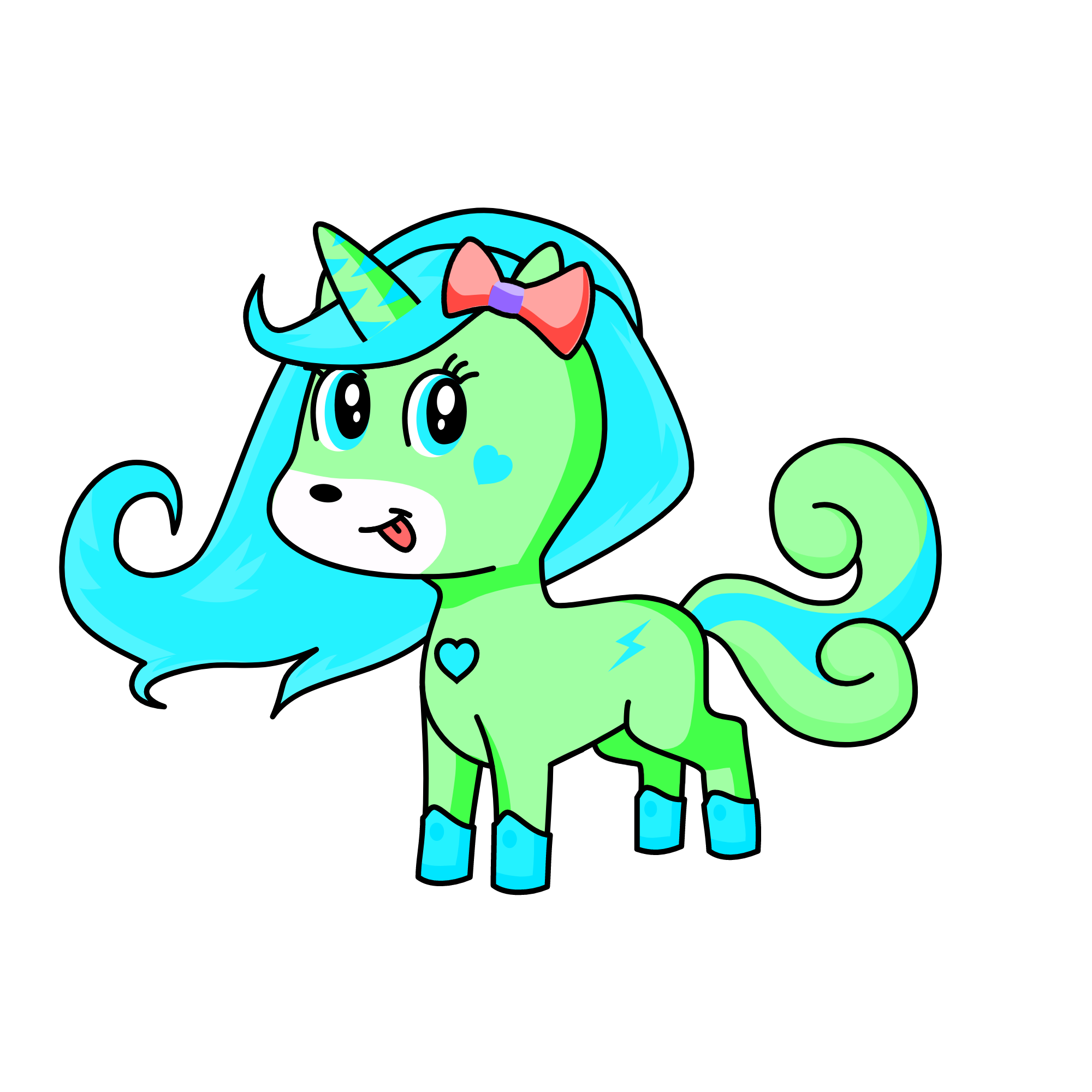 Grelue, the unicorn