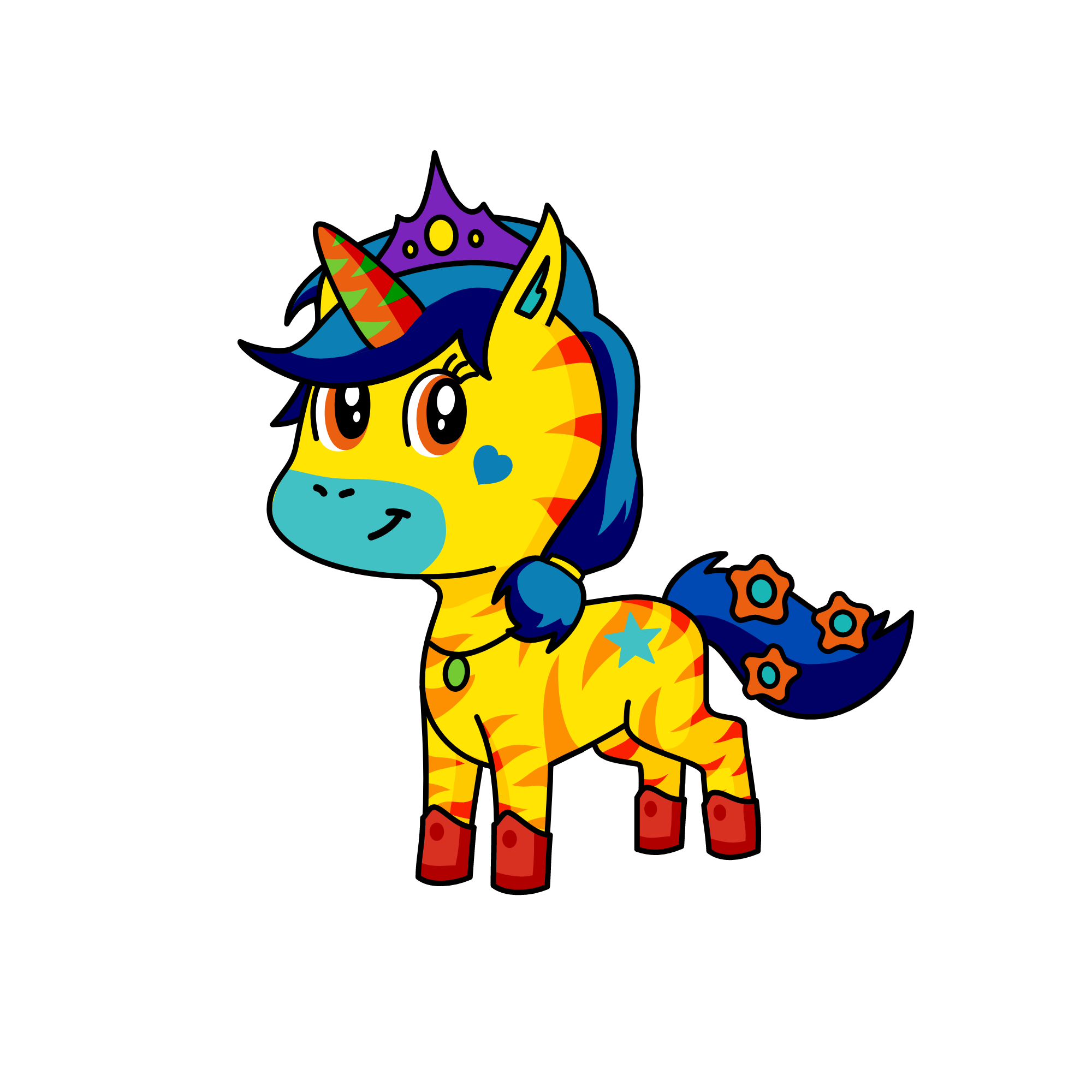 stripy, the unicorn