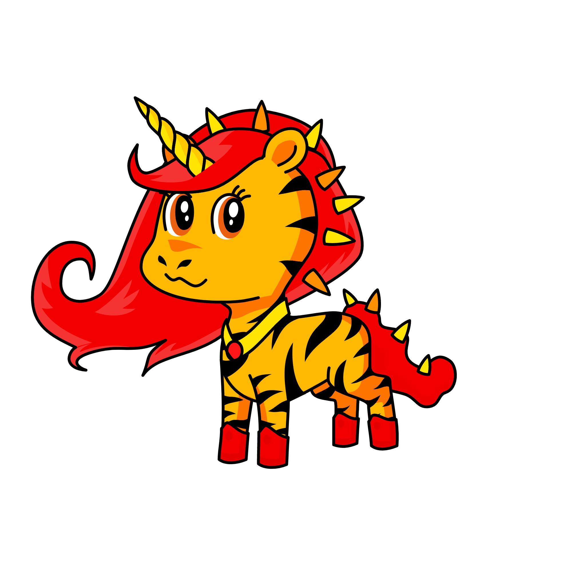 Fire wave, the unicorn