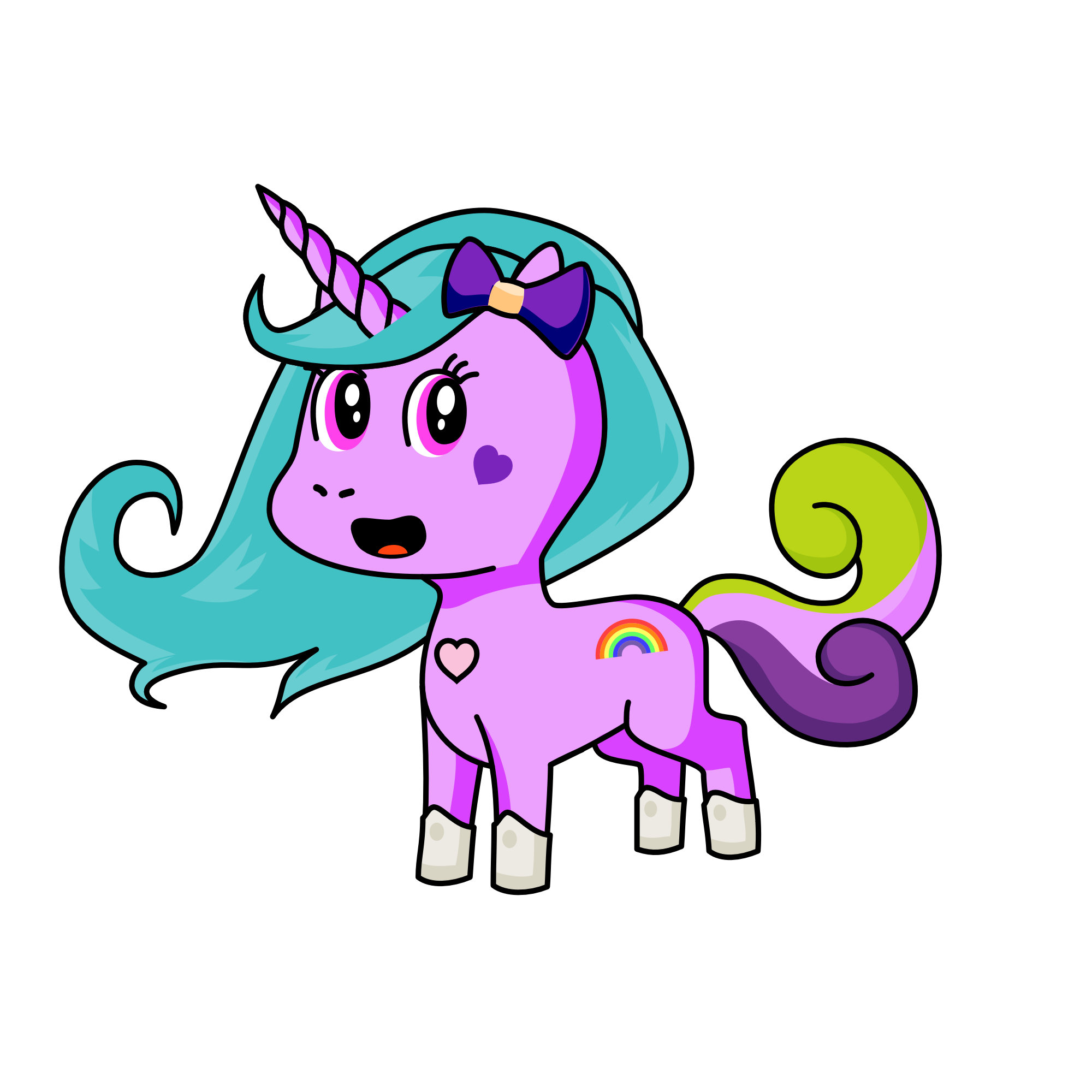 Fofília, the unicorn