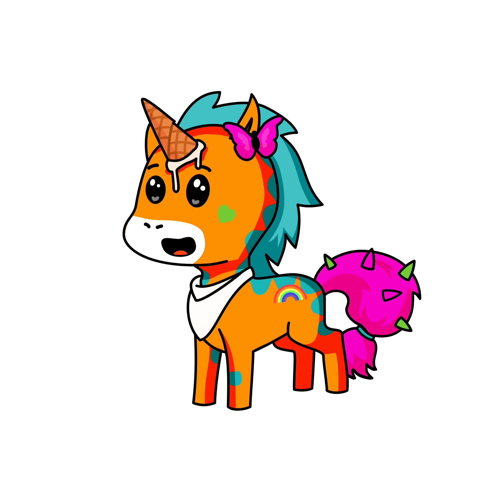 Snow, the unicorn
