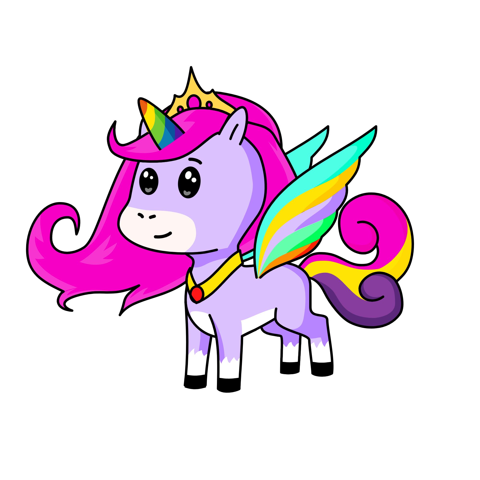 lovely crystal legend, the unicorn