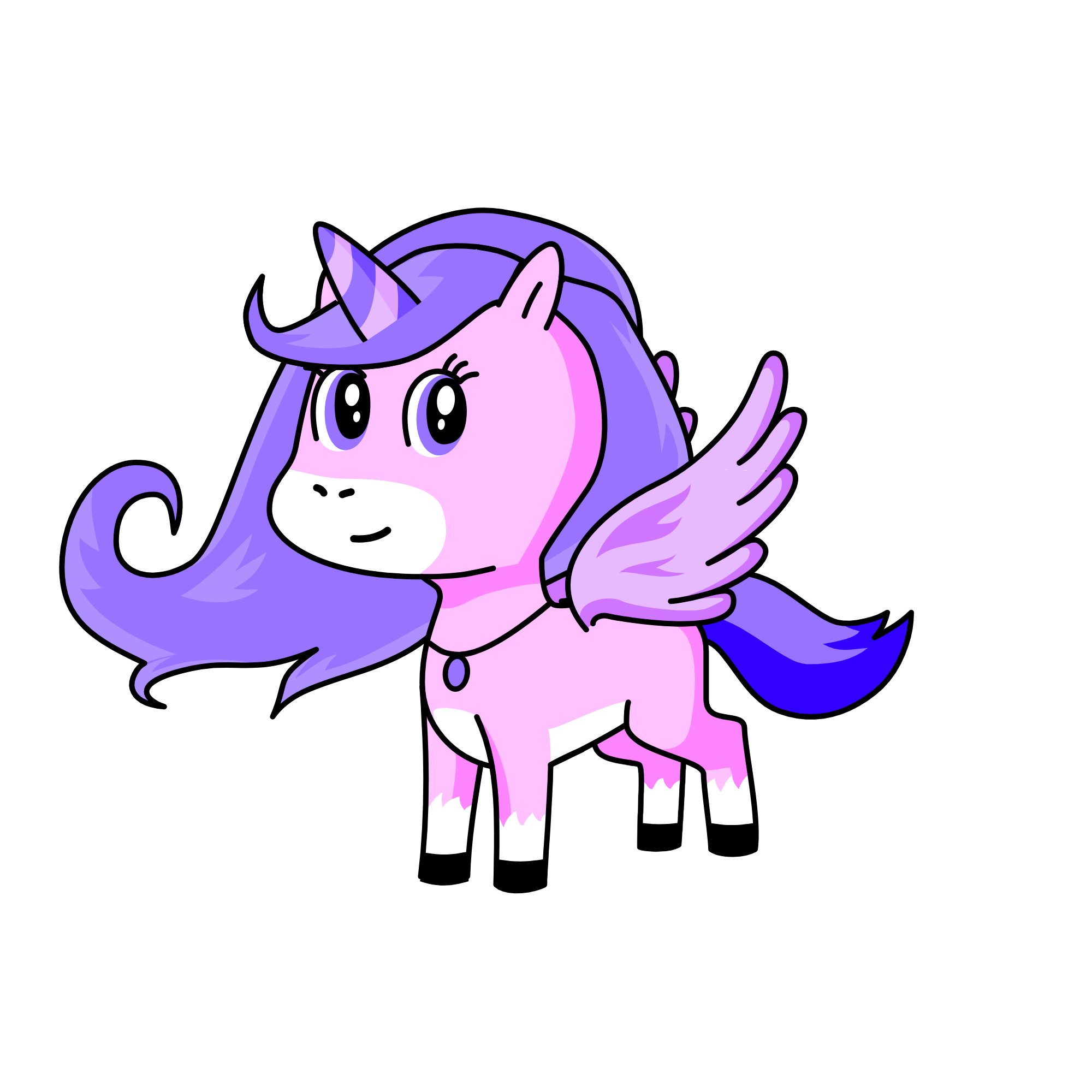 Purpink, the unicorn