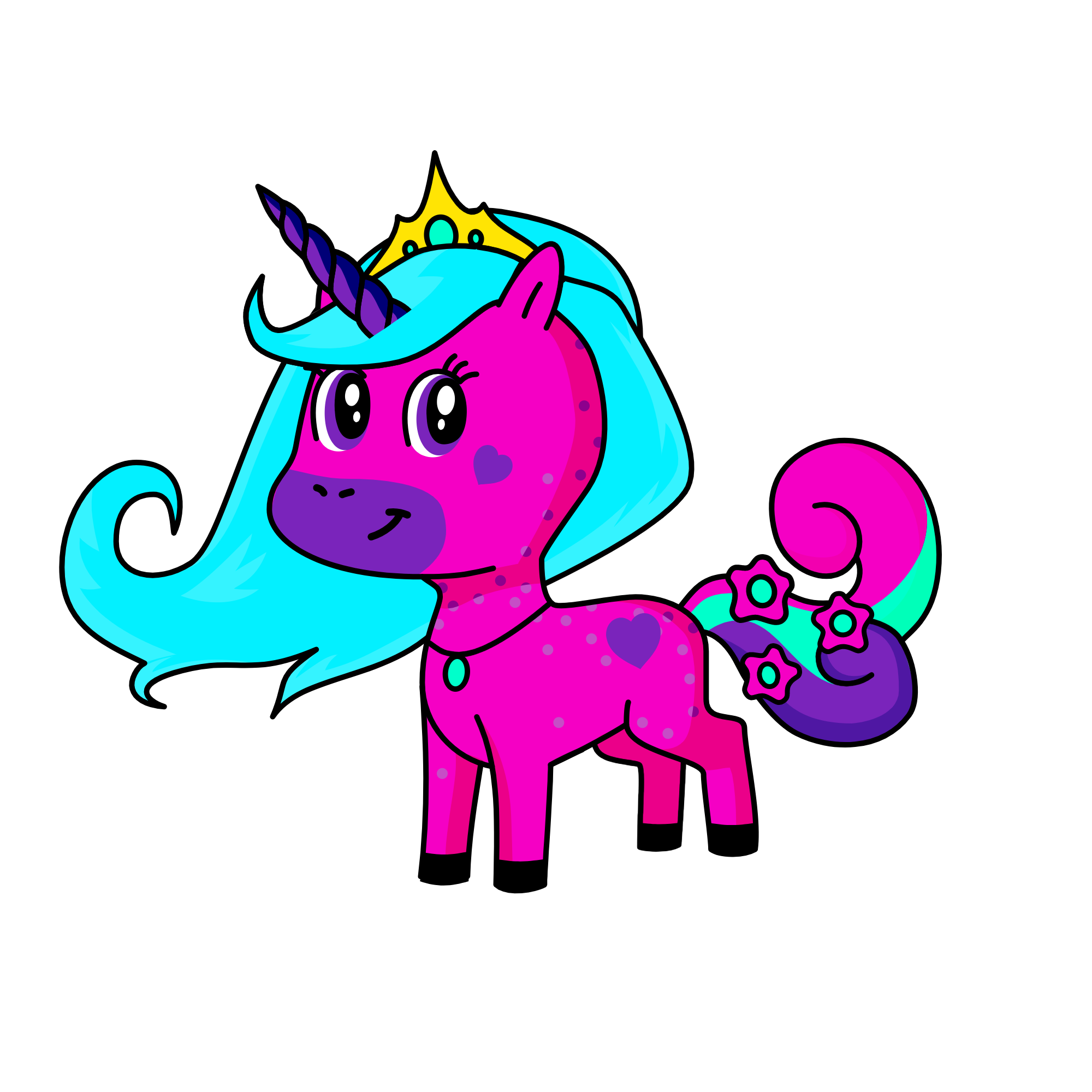 Queen Uni, the unicorn