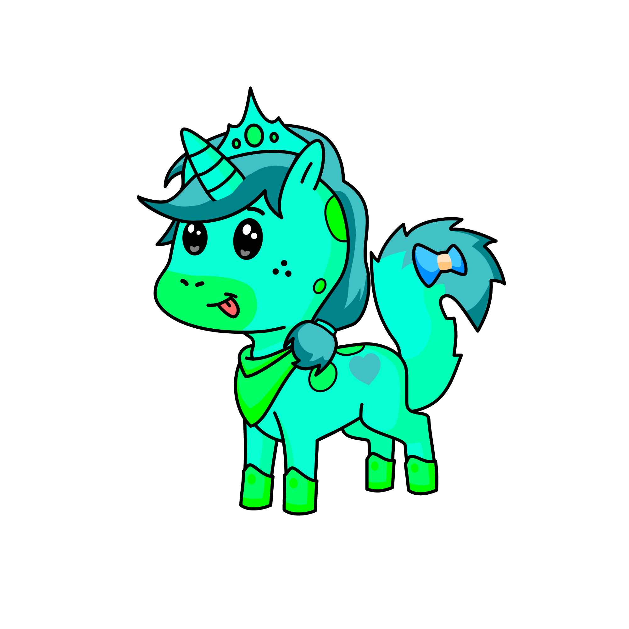 Icy queen, the unicorn