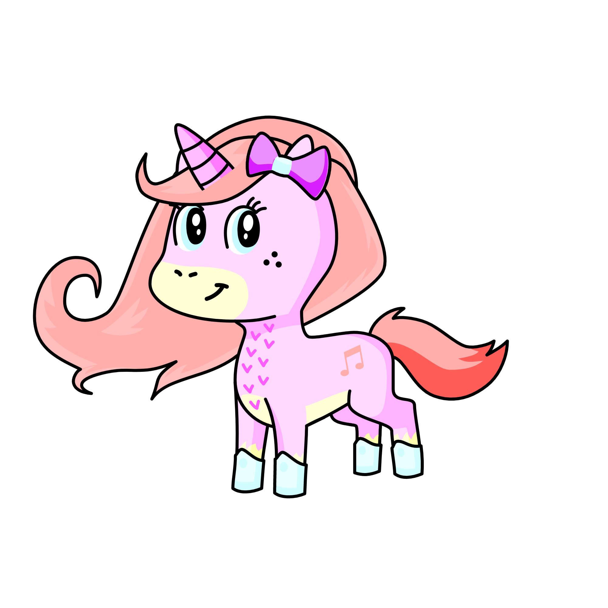 pink pie, the unicorn