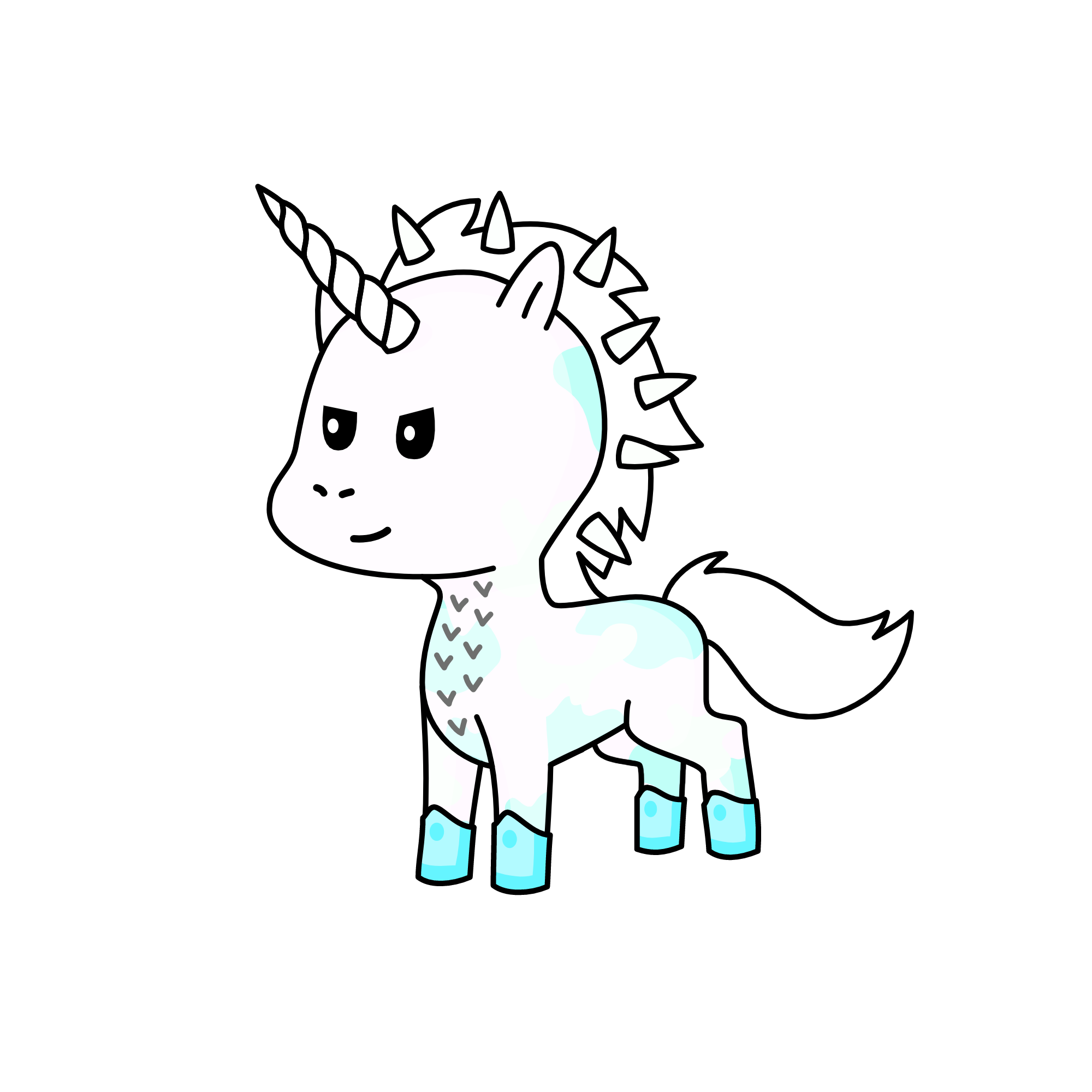 Winter, the unicorn