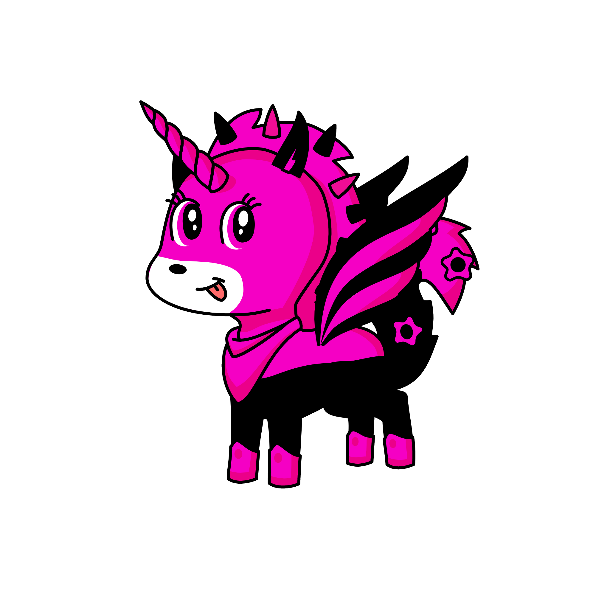 queen of pinkyness, the unicorn