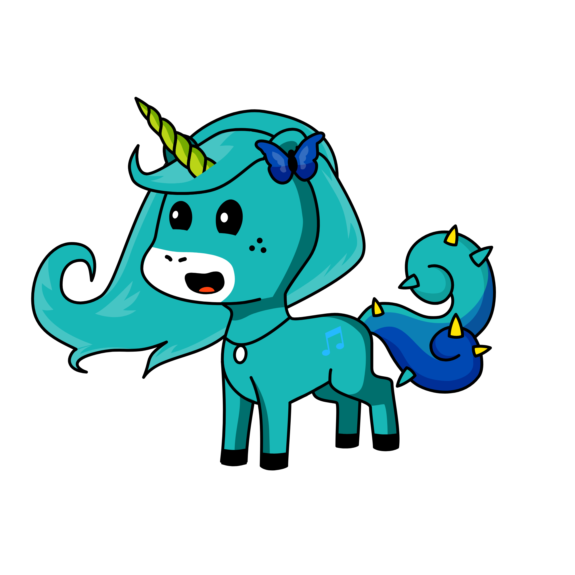 rose, the unicorn