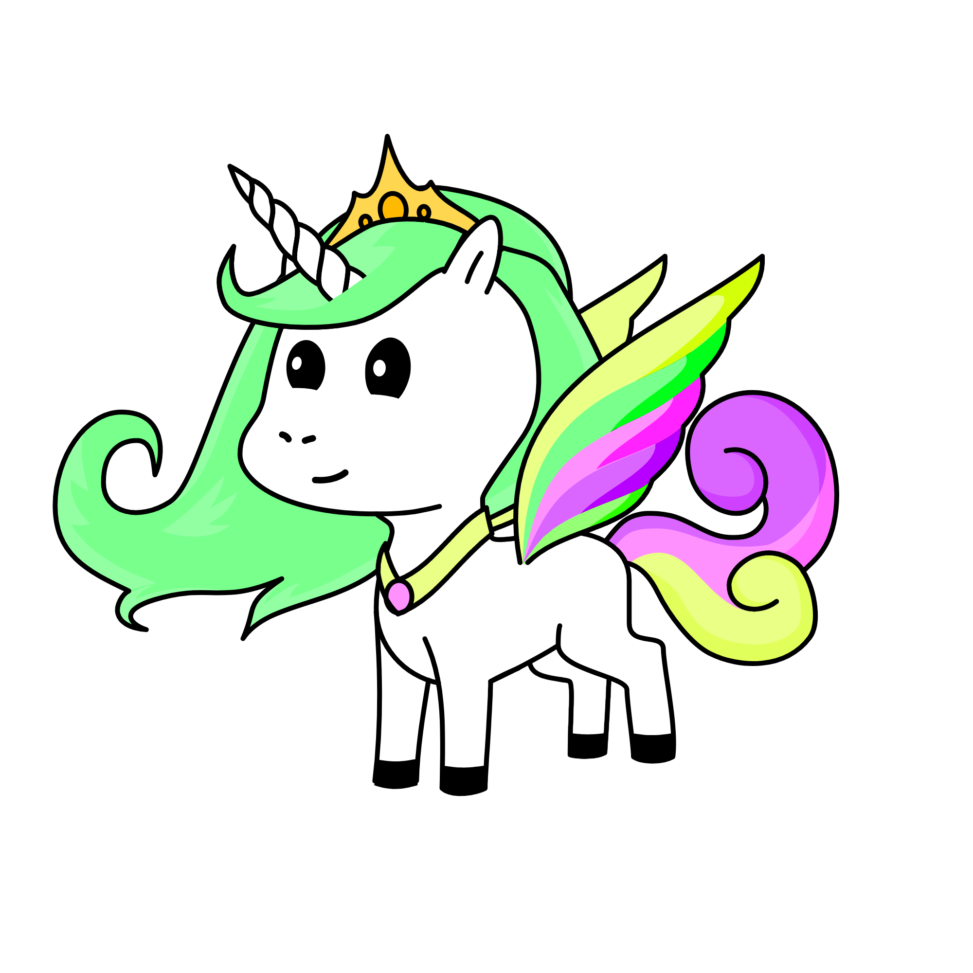 Princess Celestia from my little pony, the unicorn
