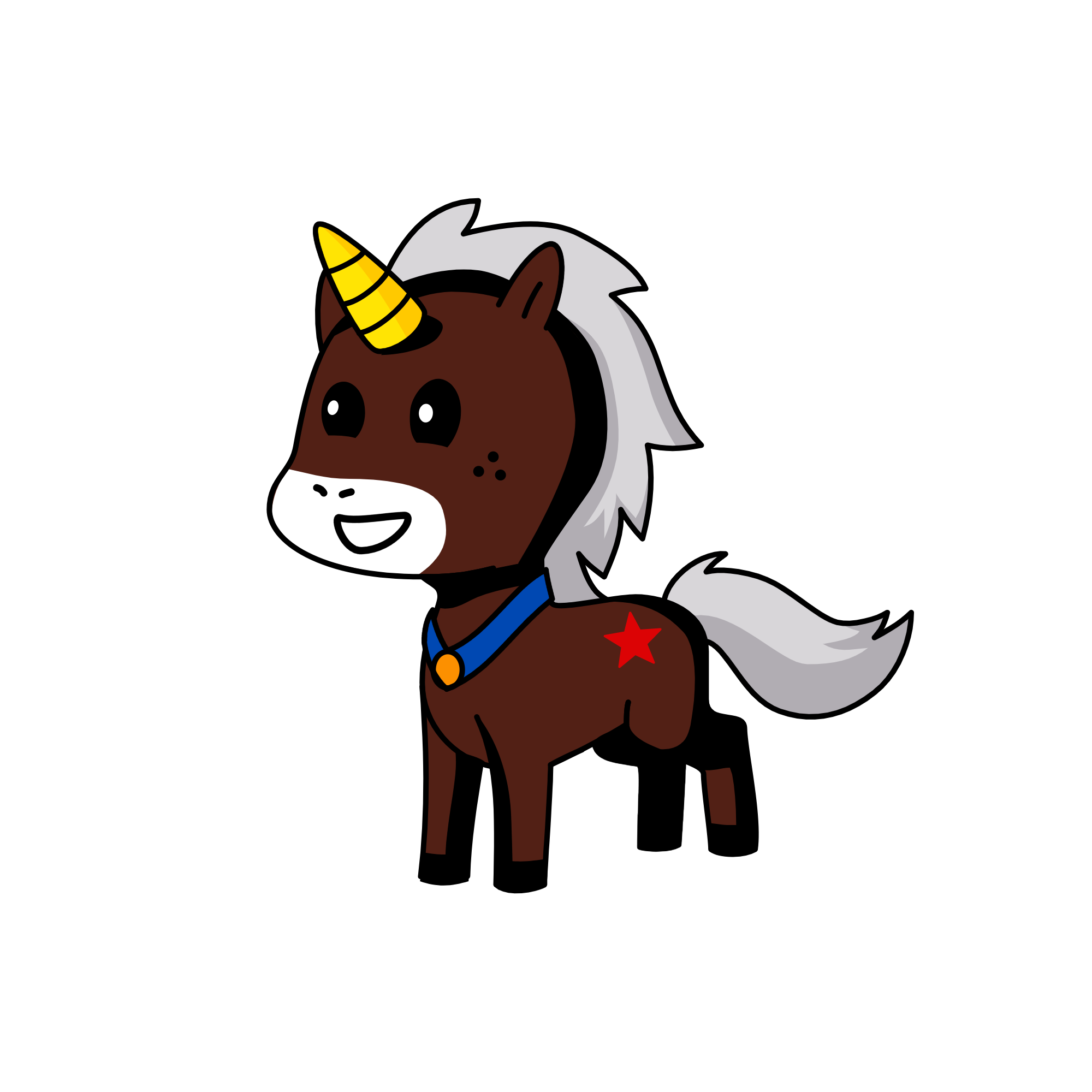 Brownie, the unicorn