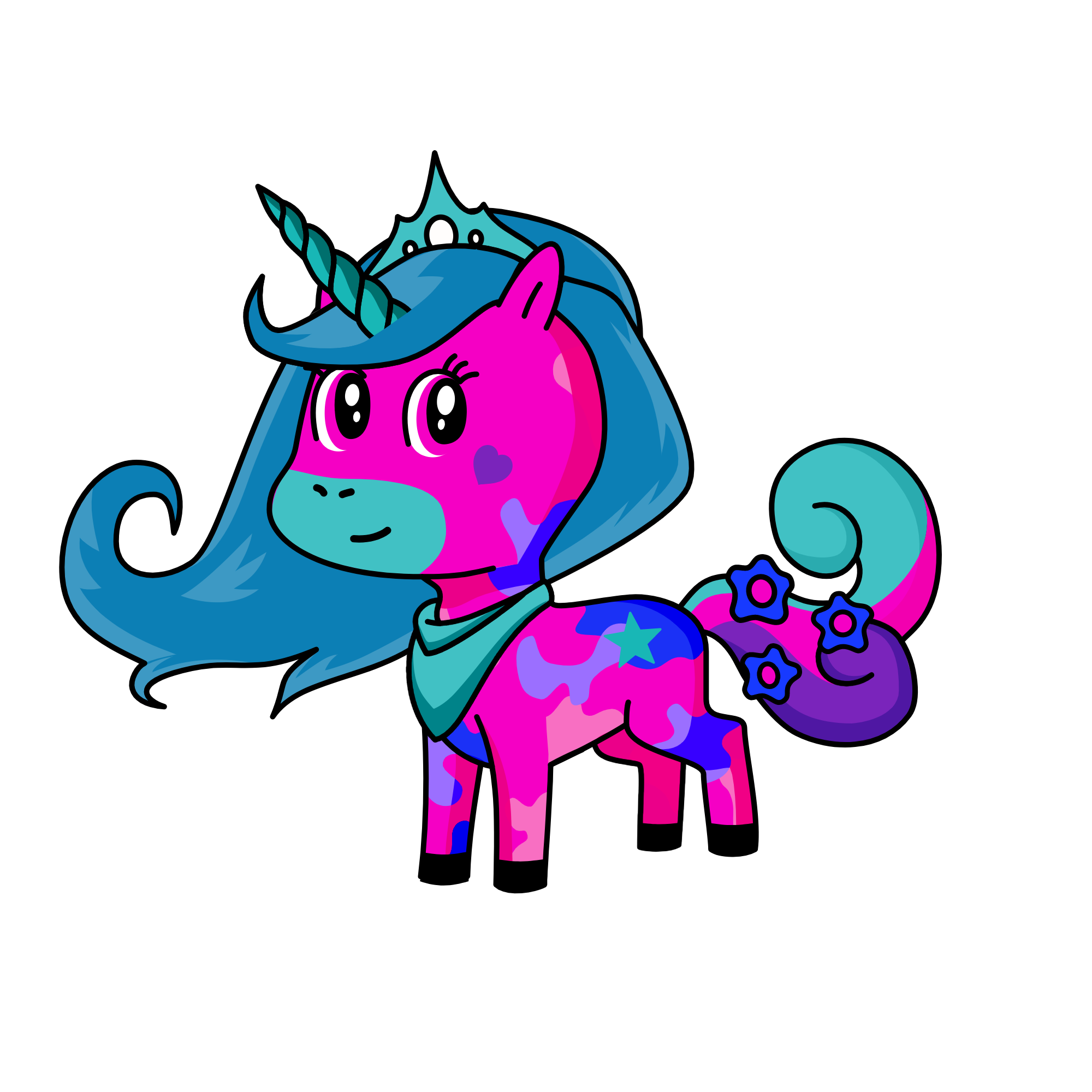 Pinky, the unicorn
