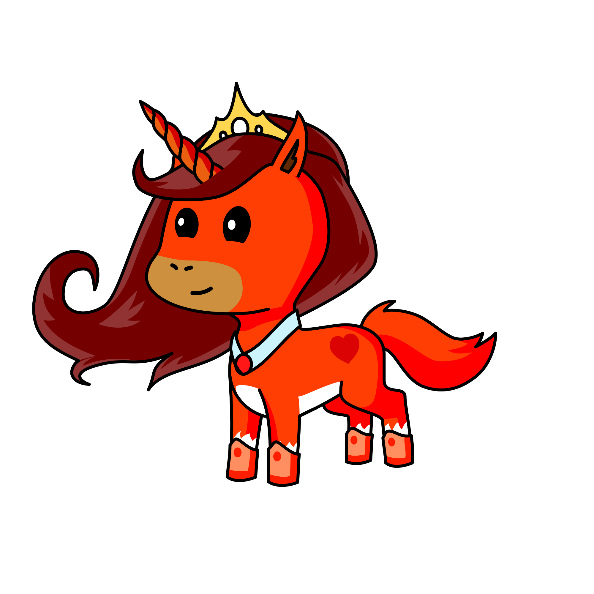 Flame, the unicorn