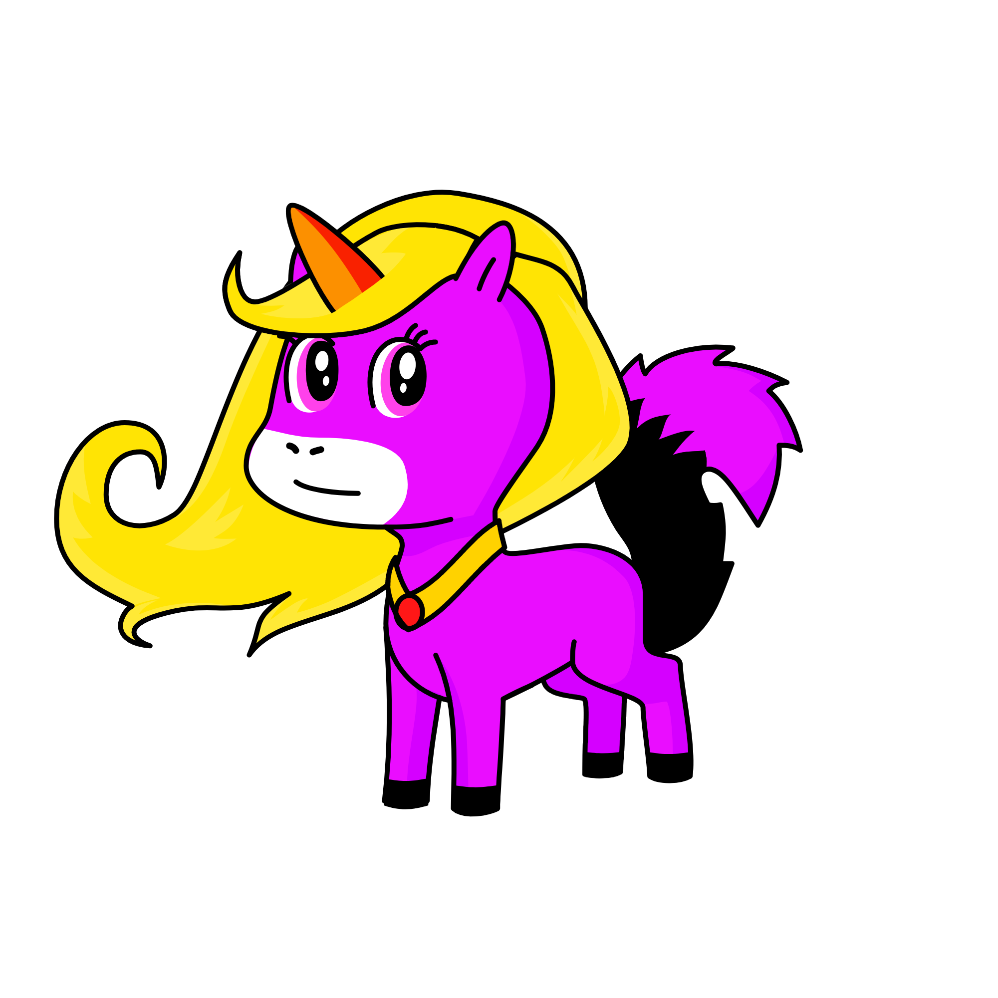 Pinky, the unicorn