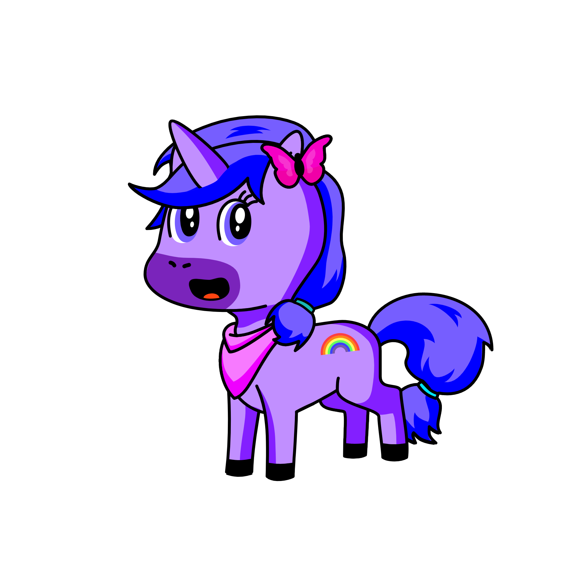 Rainbow Jack, the unicorn