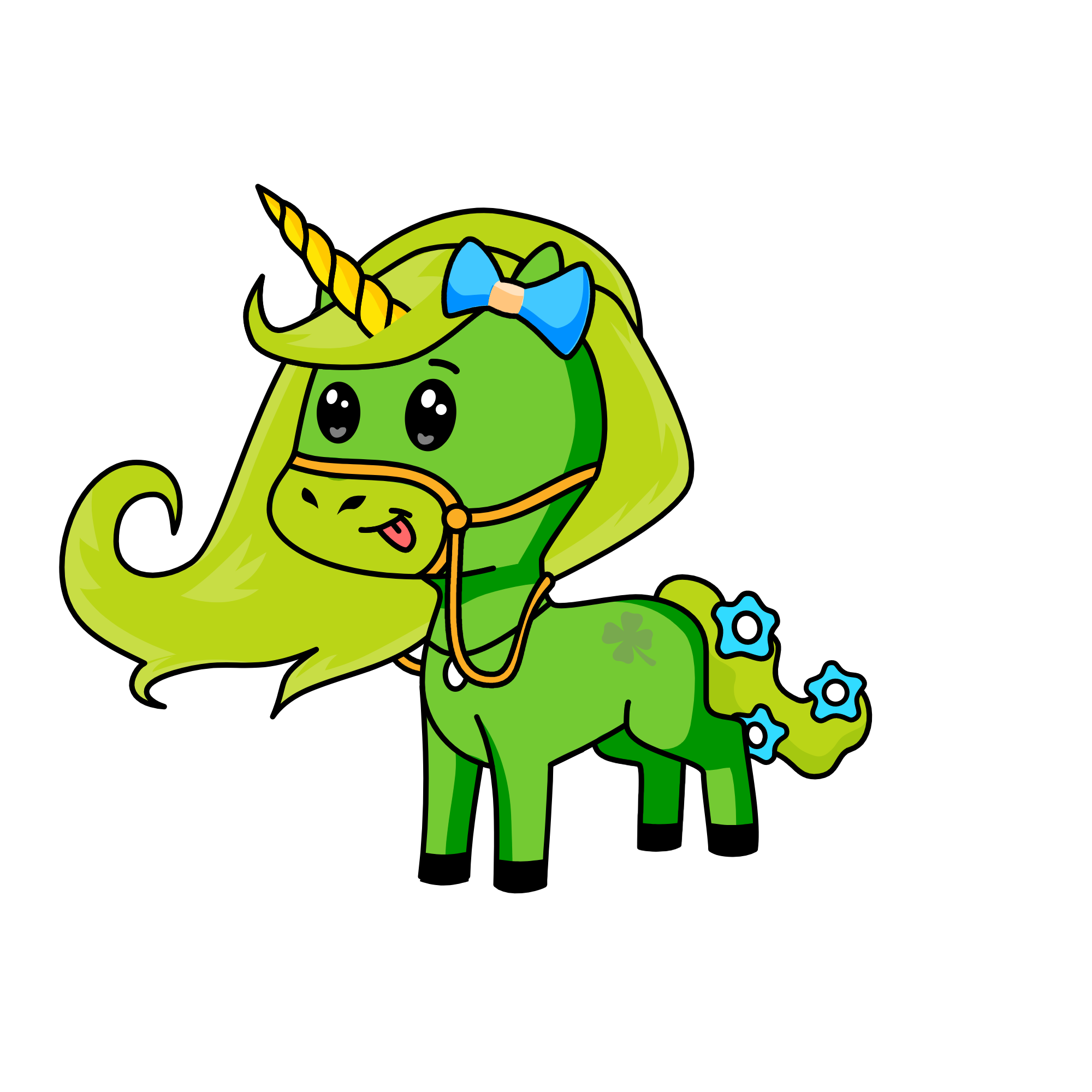 GREENY, the unicorn