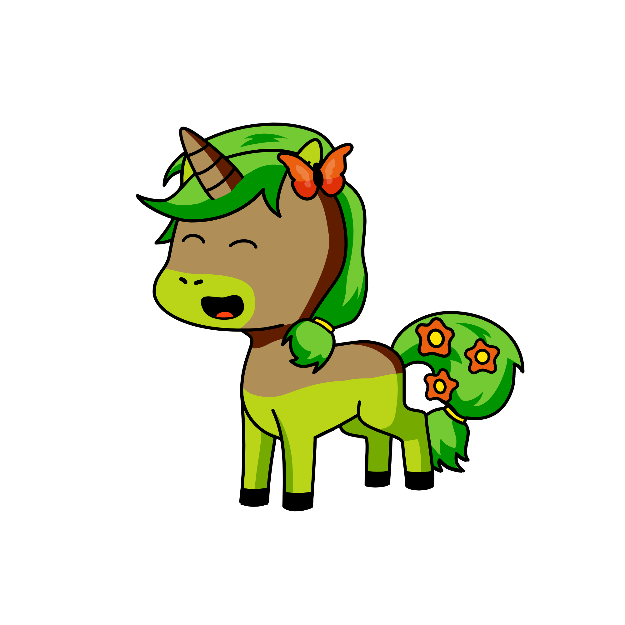 Flora (earth element), the unicorn