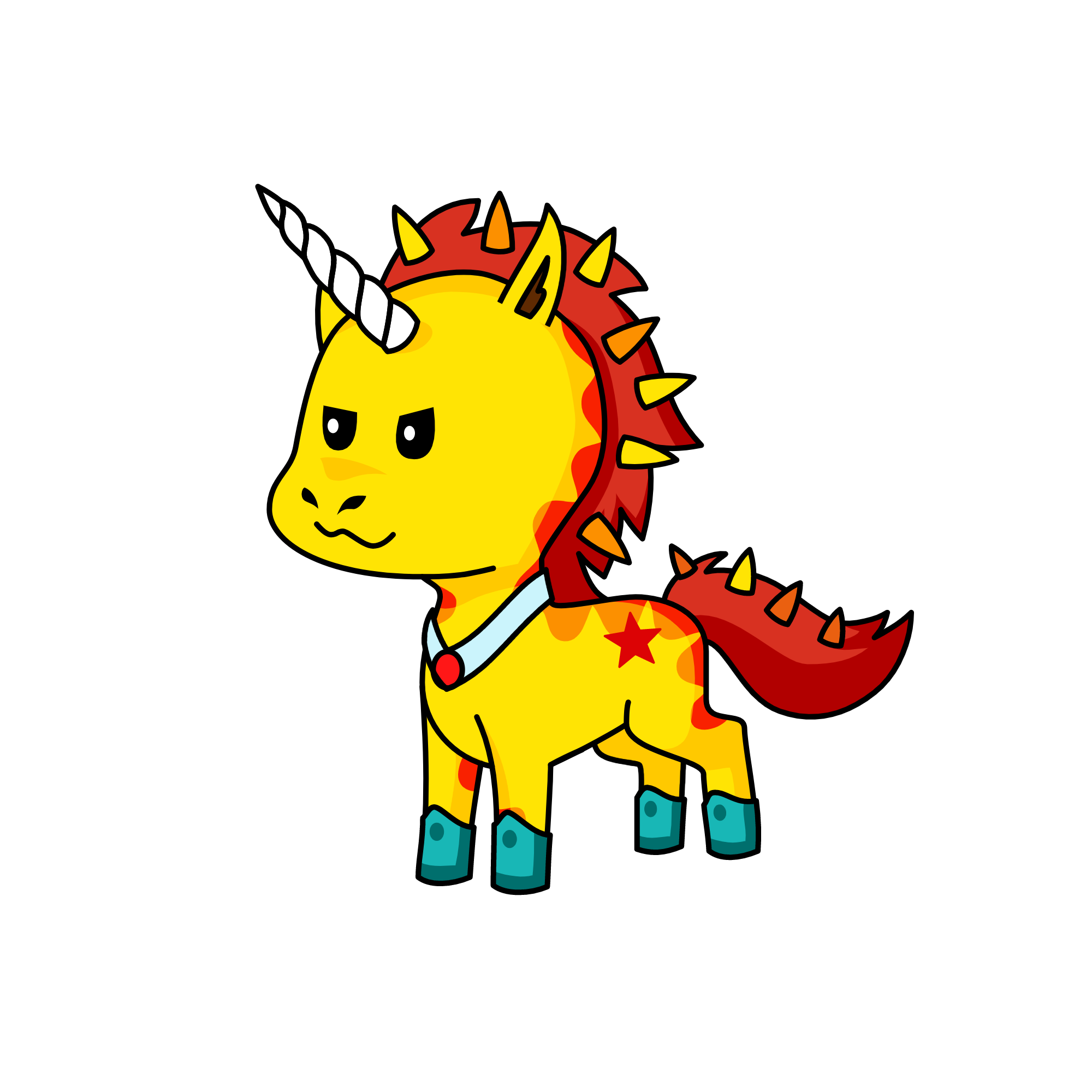 Starburn, the unicorn