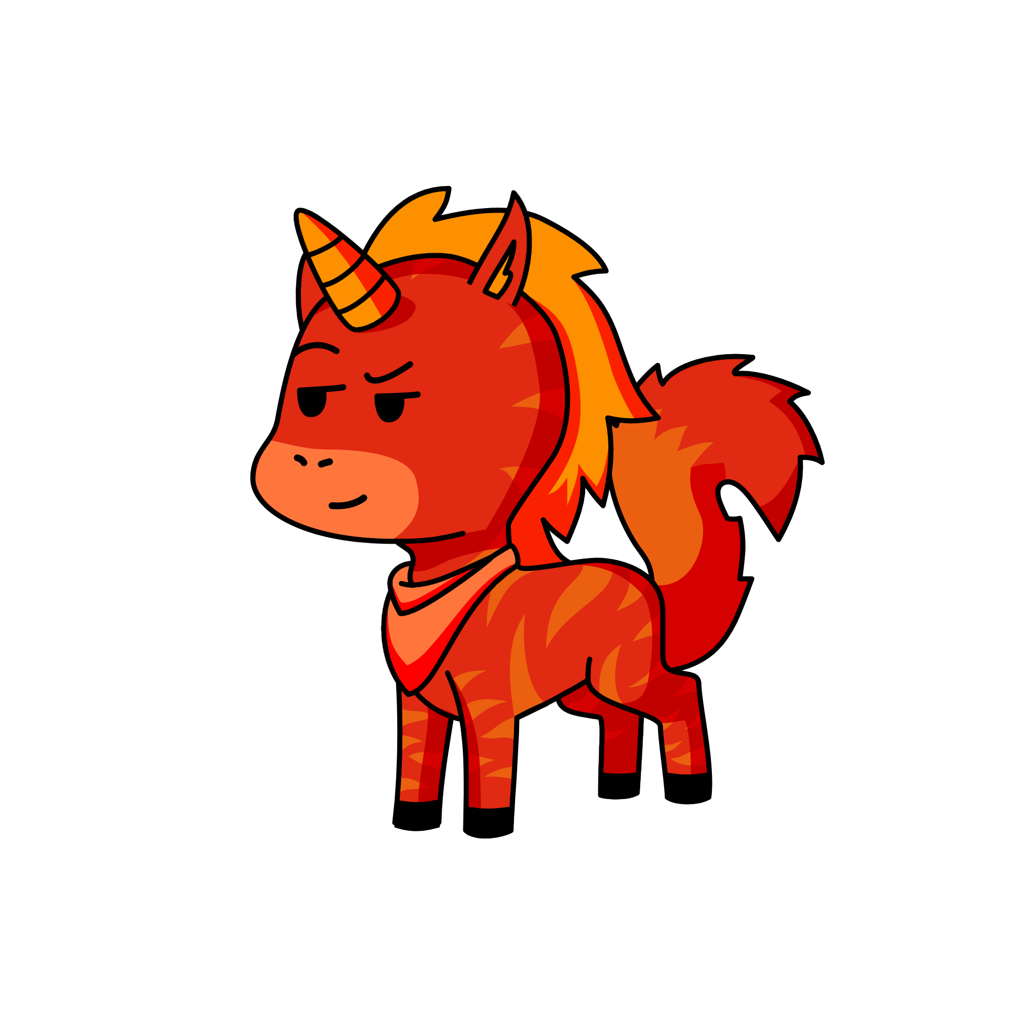 Fire, the unicorn
